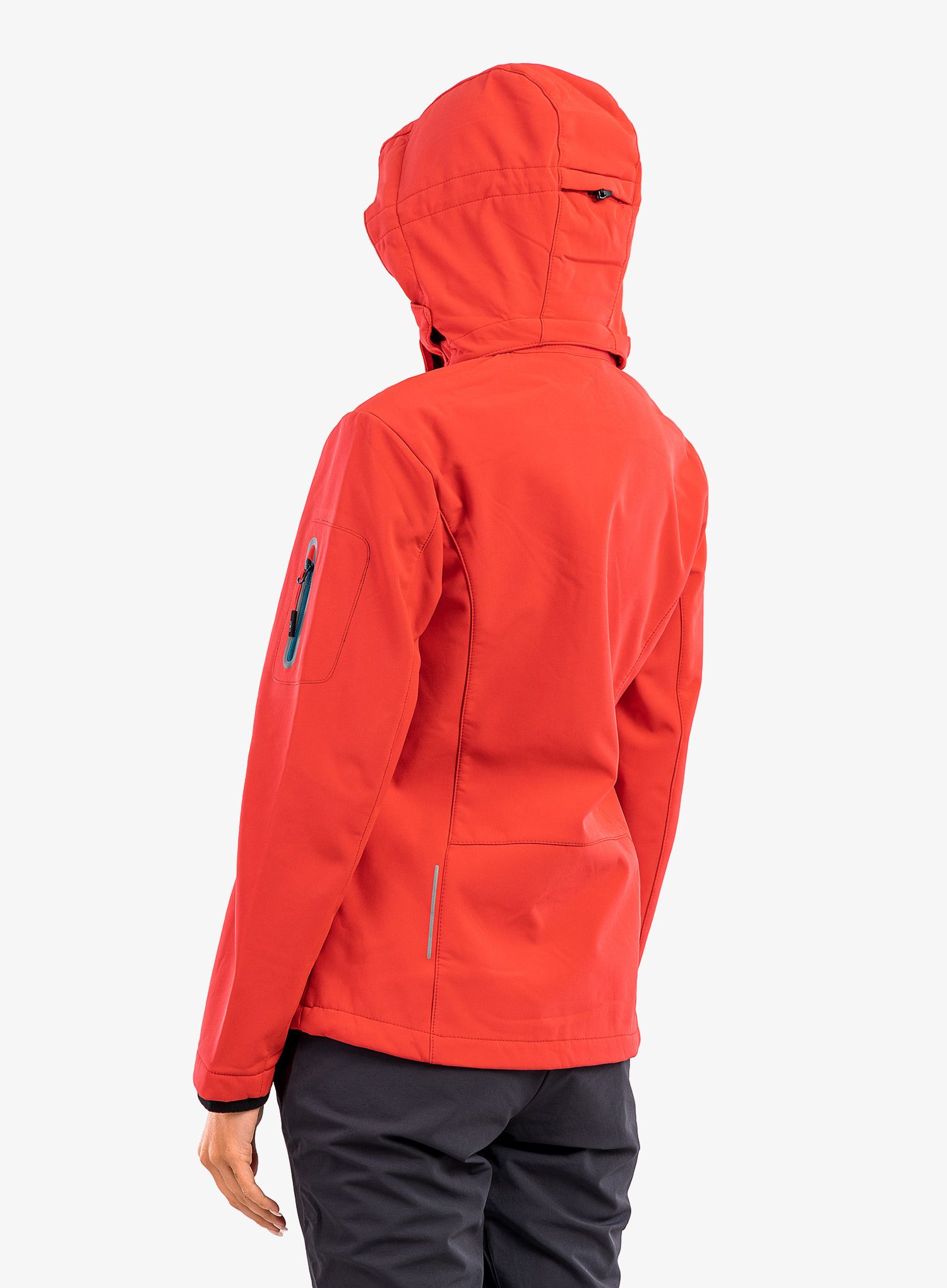 Ženska softshell jakna CMP Terra Jacket Zip Hood - campari