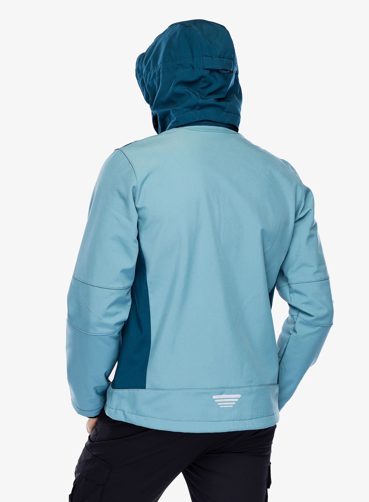 Softshell jakna CMP Vivo Jacket Zip Hood - hydro/bluesteel