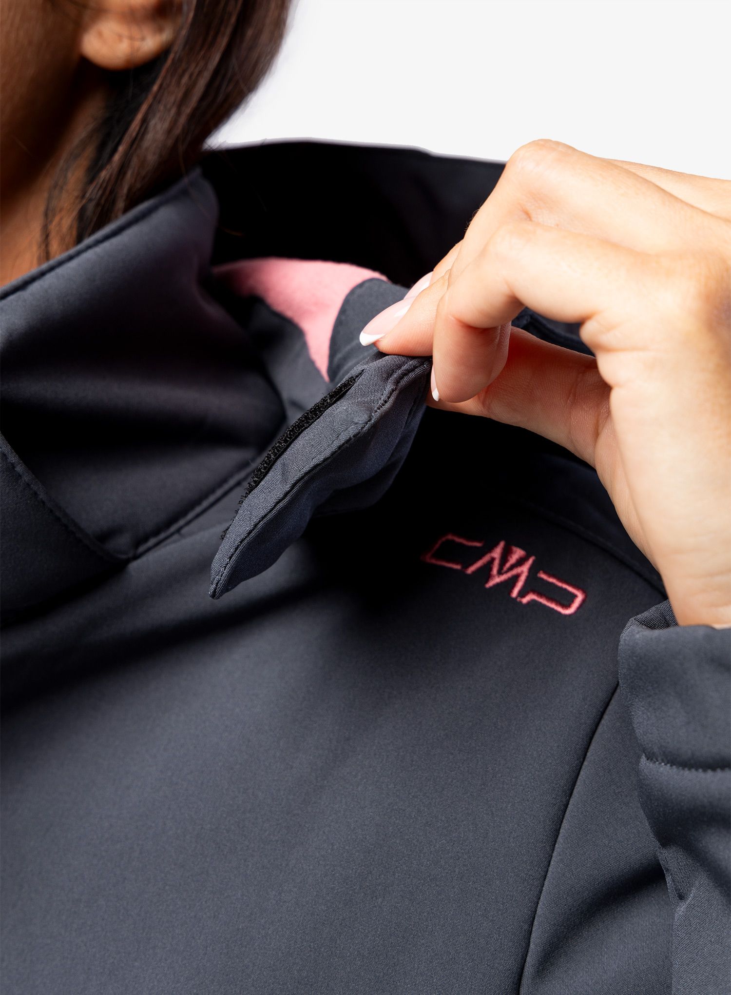 Ženska jakna CMP Wilma Jacket Zip Hood - titanio/nero