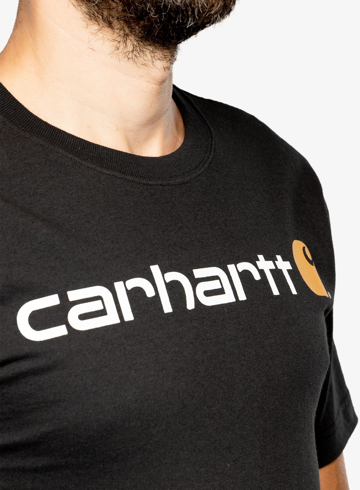 Pamučna majica Carhartt Core Logo T-Shirt S/S - black