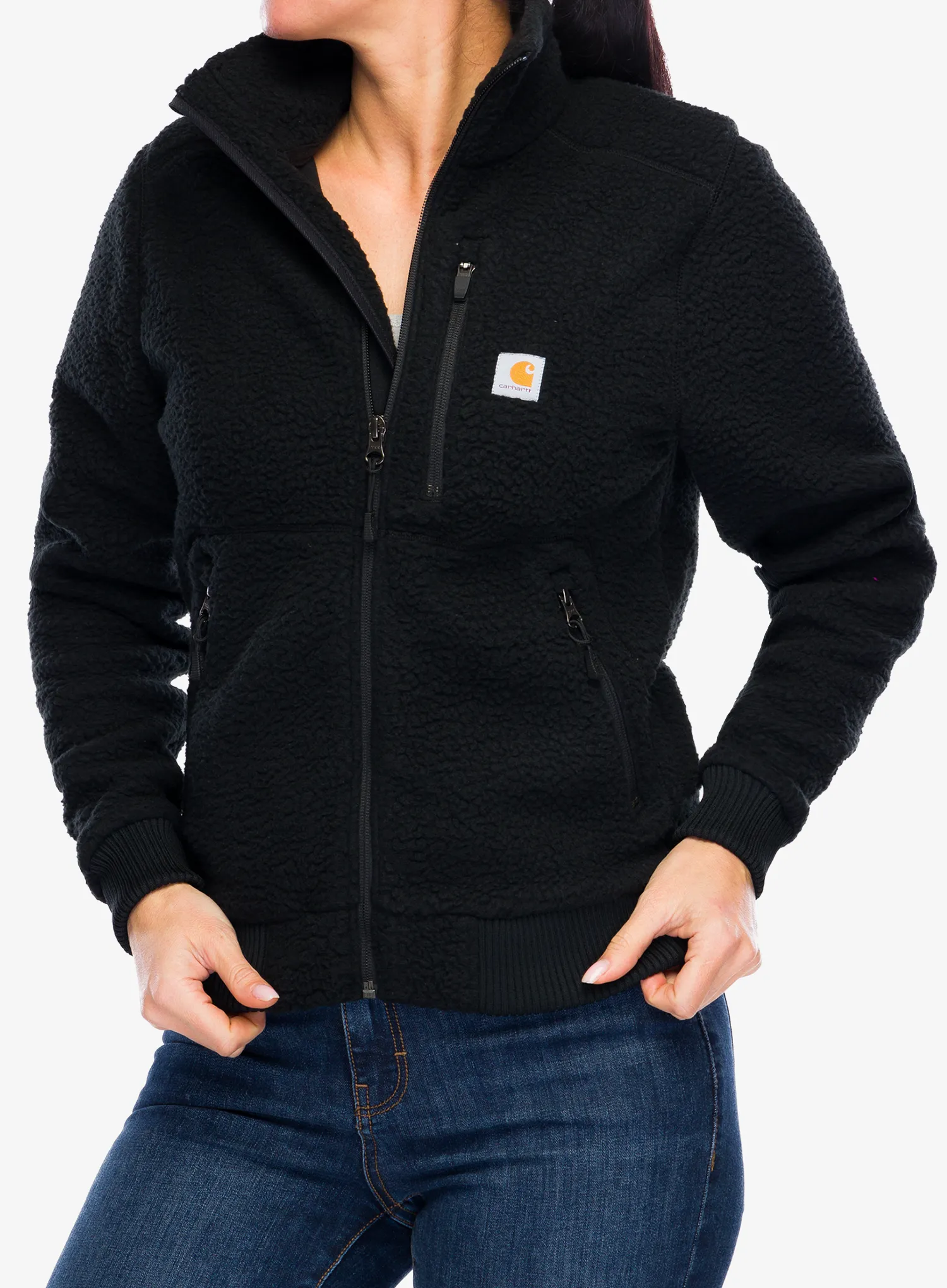 Ženska jakna od flisa Carhartt Fleece Jacket - black