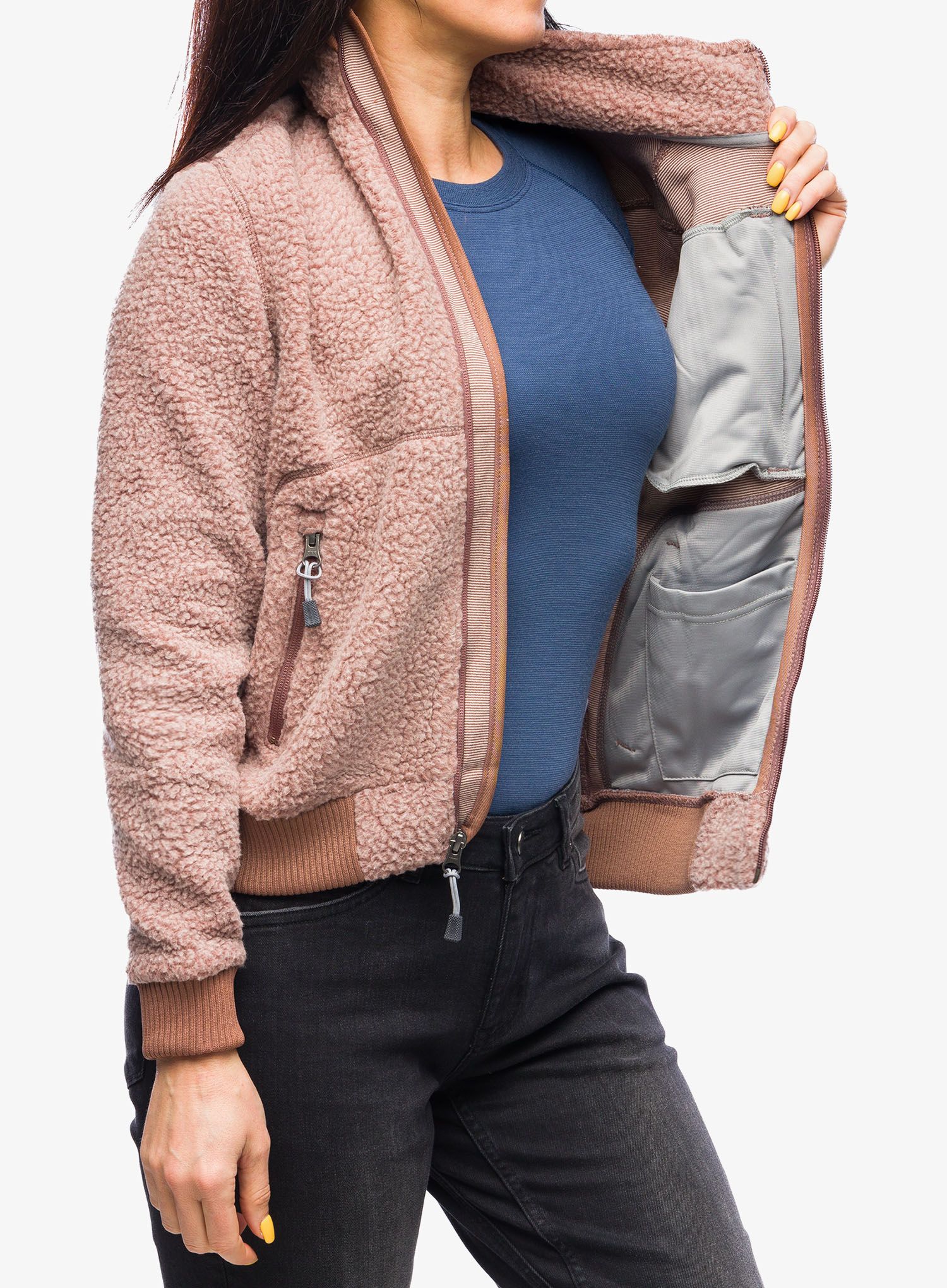 Ženska jakna od flisa Carhartt Fleece Jacket - nutmeg heather