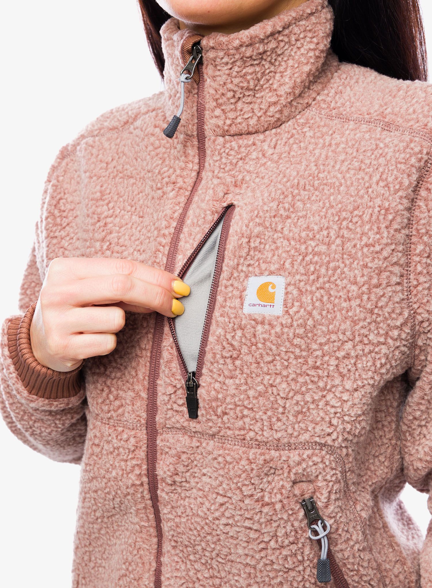 Ženska jakna od flisa Carhartt Fleece Jacket - nutmeg heather