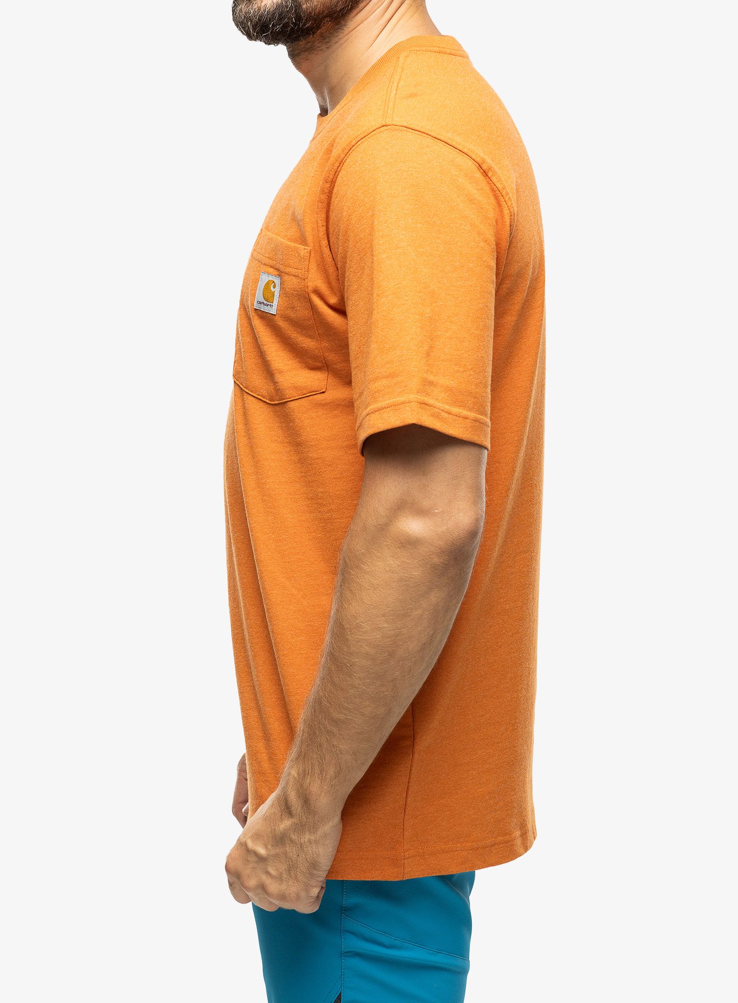 Majica Carhartt K87 Pocket S/S T-Shirt - marmalade heather