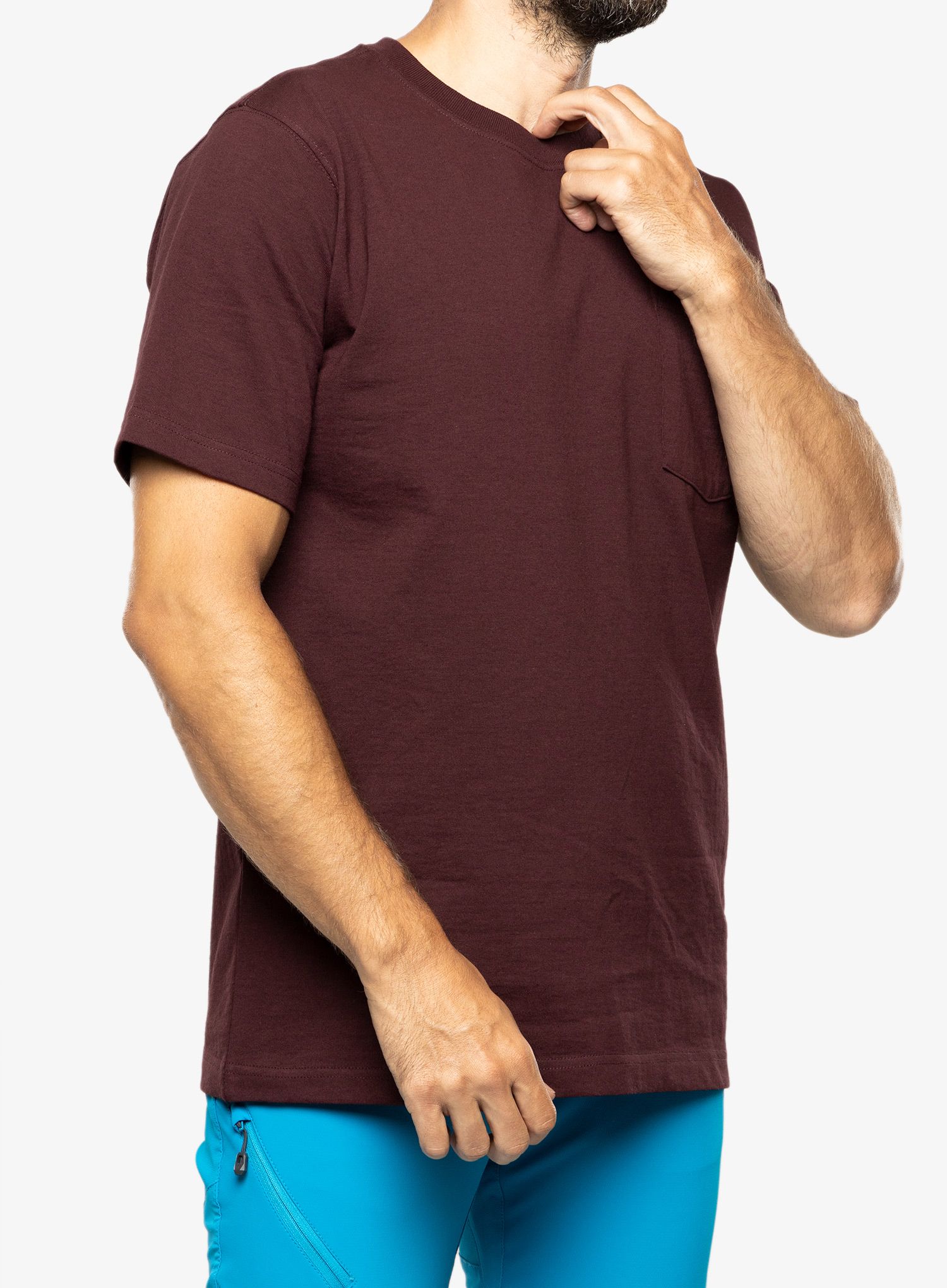 Pamučna majica Carhartt K87 Pocket S/S T-Shirt - port