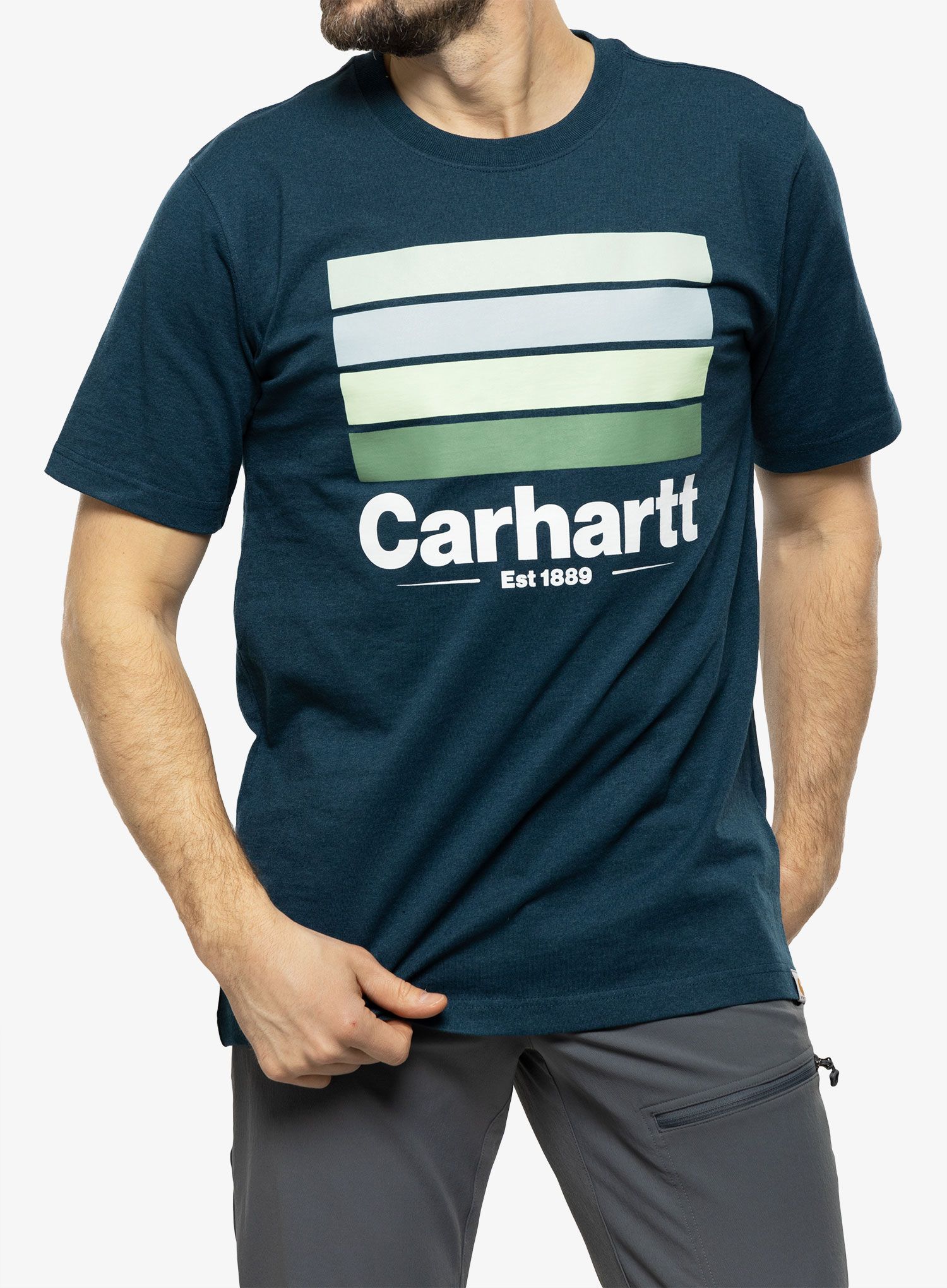 Pamučna majica Carhartt Line Graphic S/S T-Shirt - night blue