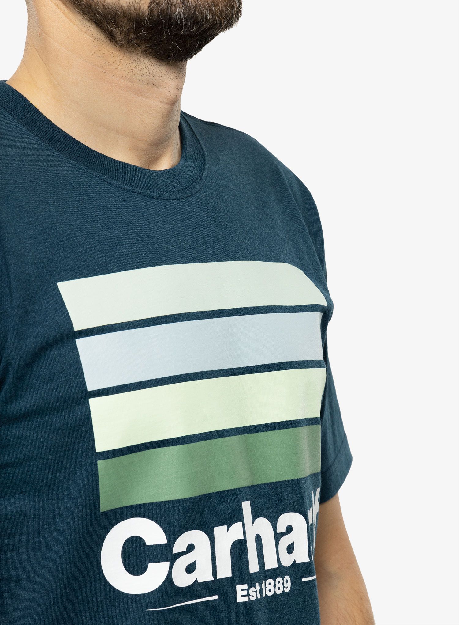 Pamučna majica Carhartt Line Graphic S/S T-Shirt - night blue