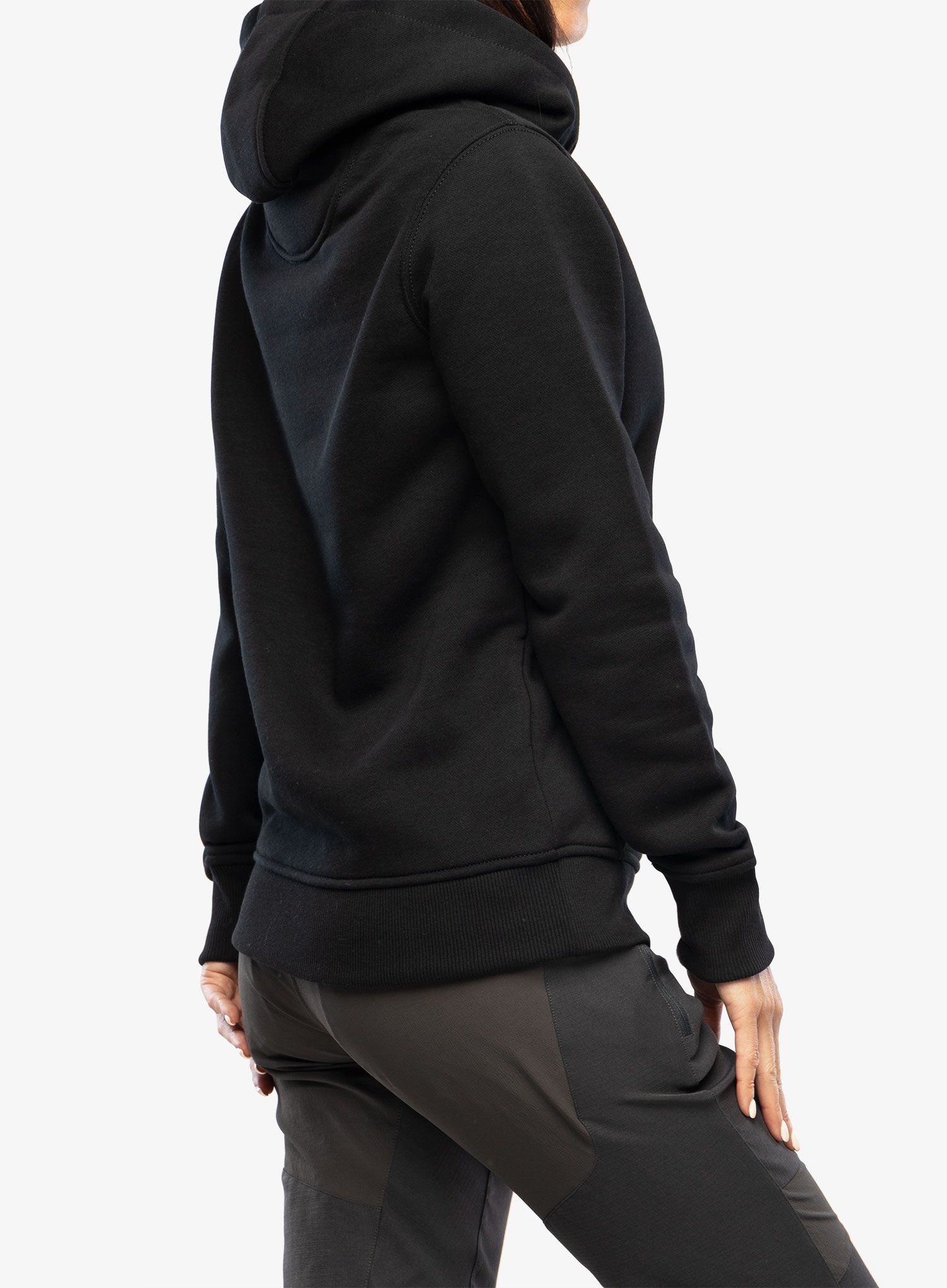 Dukserica s kapuljačom ženska Carhartt Logo Sleeve Graphic Sweatshirt - black