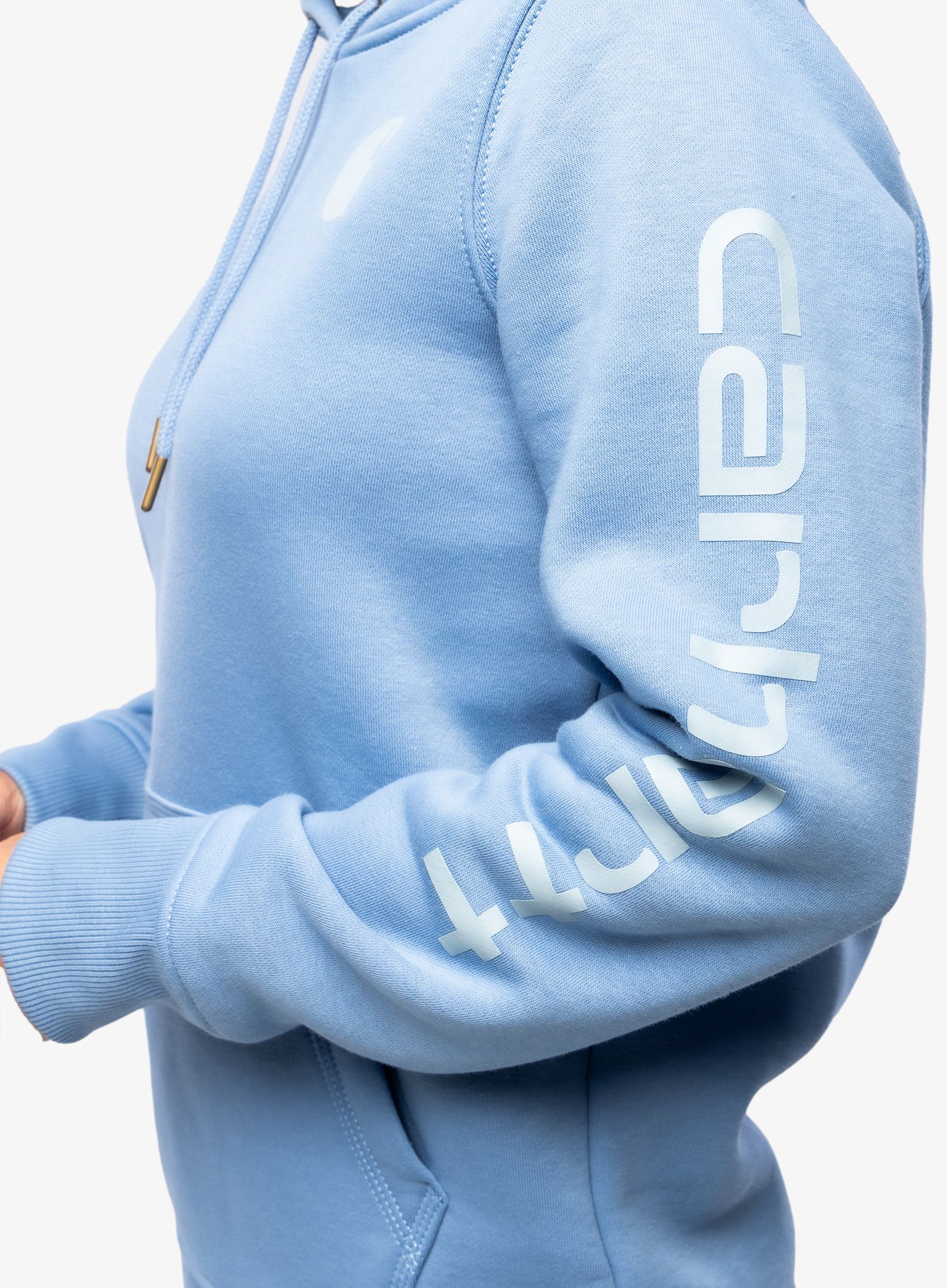 Ženska dukserica Carhartt Logo Sleeve Graphic Sweatshirt - skystone