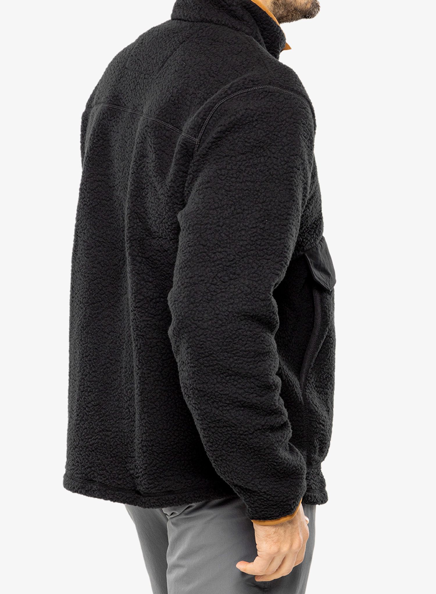 Jakna od flisa Carhartt Relaxed Fit Fleece Pullover - black