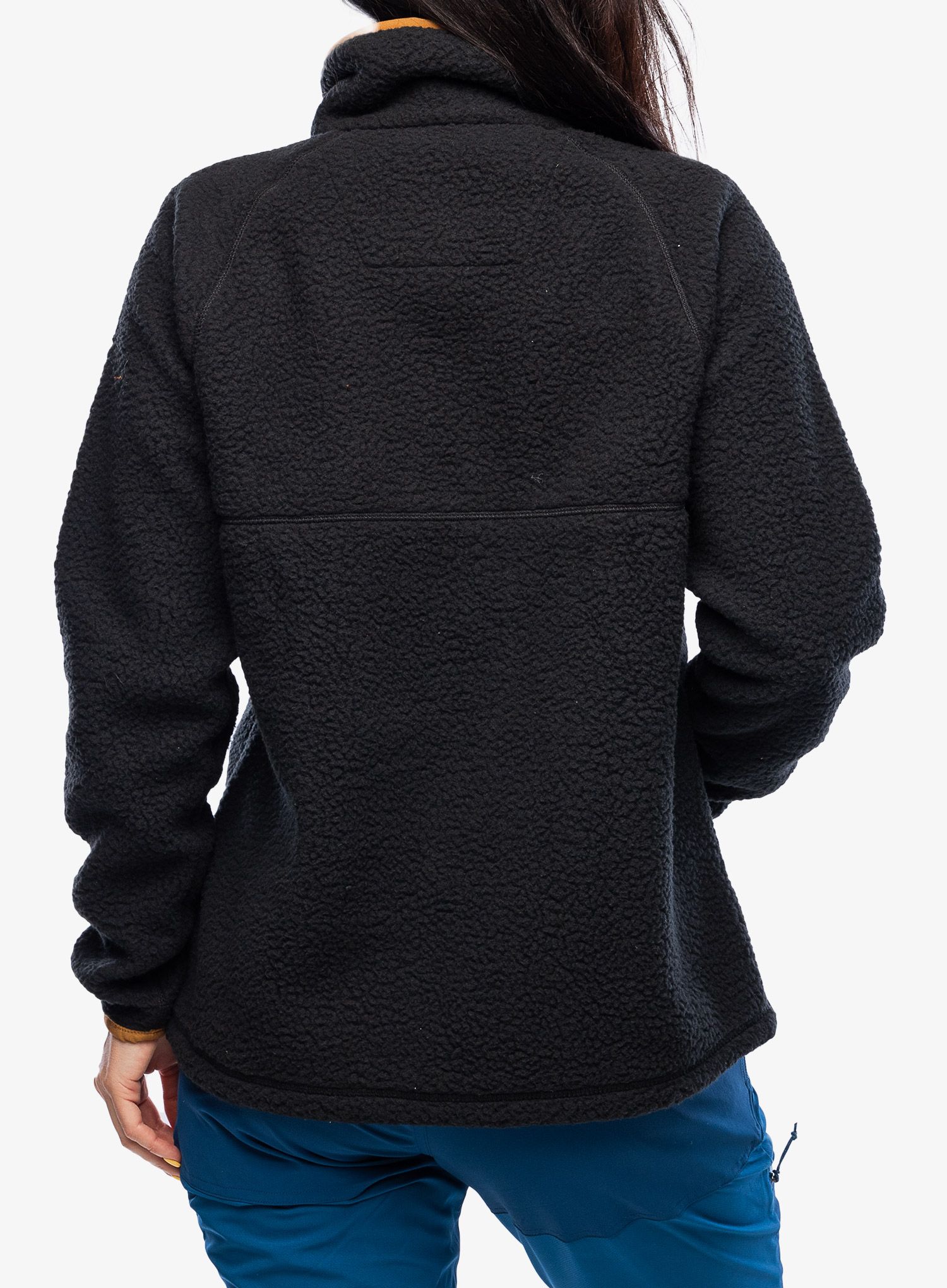 Ženska jakna od flisa Carhartt Relaxed Fit Fleece Pullover - black