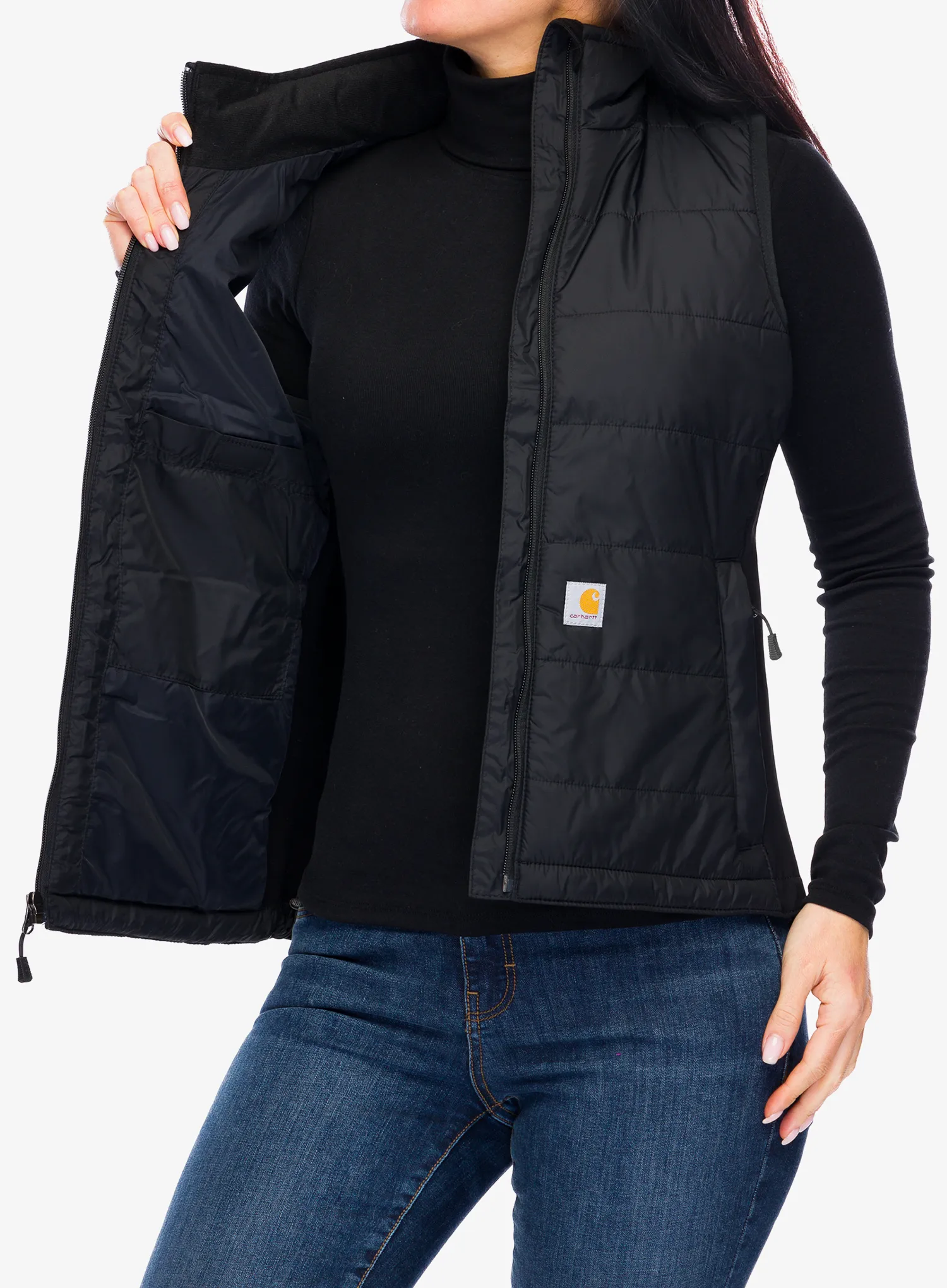 Ženski prsluk Carhartt Relaxed Fit Lightweight Insulated Vest - black