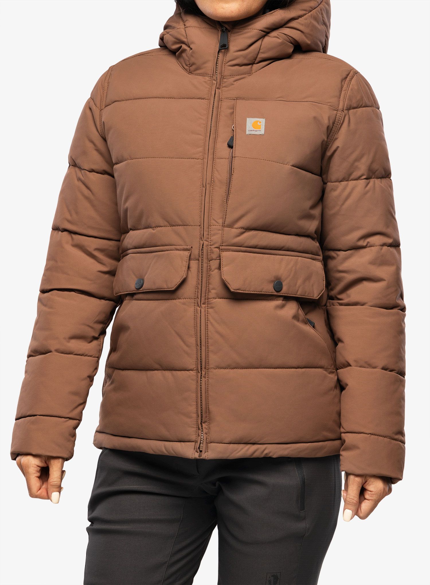 Jakna s postavom ženska Carhartt Relaxed Fit Montana Insulated Jacket - nutmeg