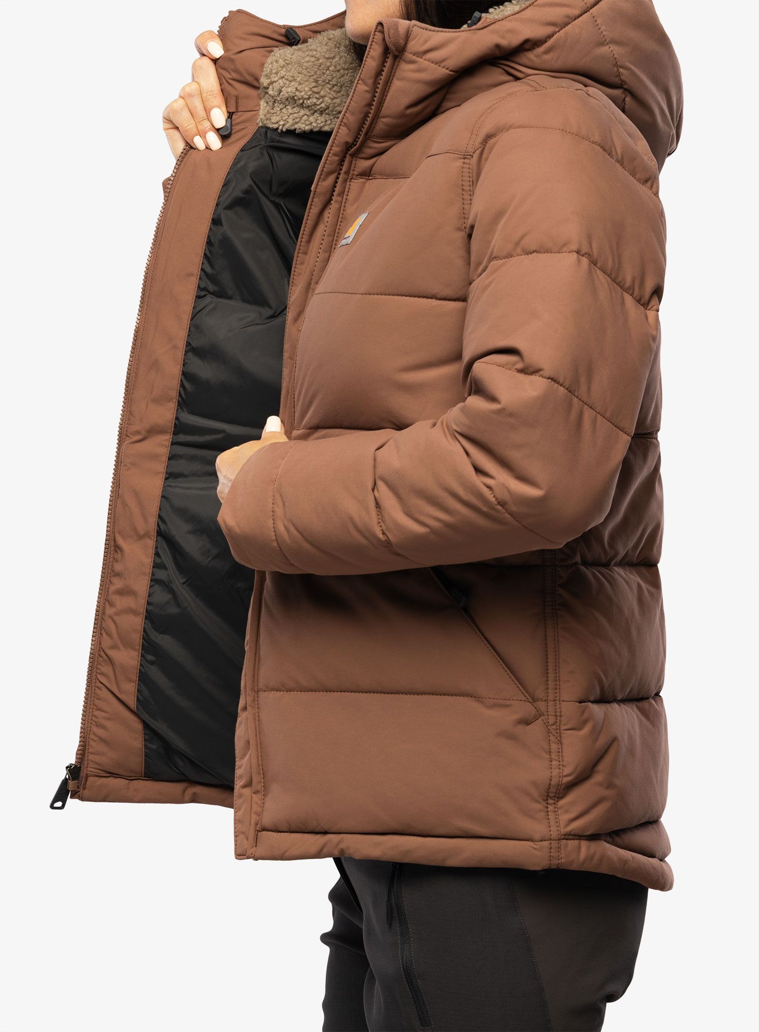 Jakna s postavom ženska Carhartt Relaxed Fit Montana Insulated Jacket - nutmeg