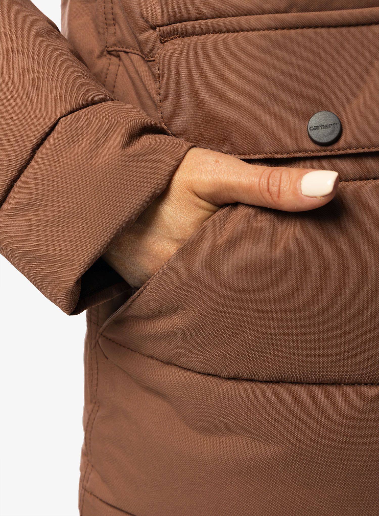 Jakna s postavom ženska Carhartt Relaxed Fit Montana Insulated Jacket - nutmeg