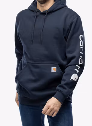 Majica s kapuljačom Carhartt Sleeve Logo Hooded Sweatshirt - new navy