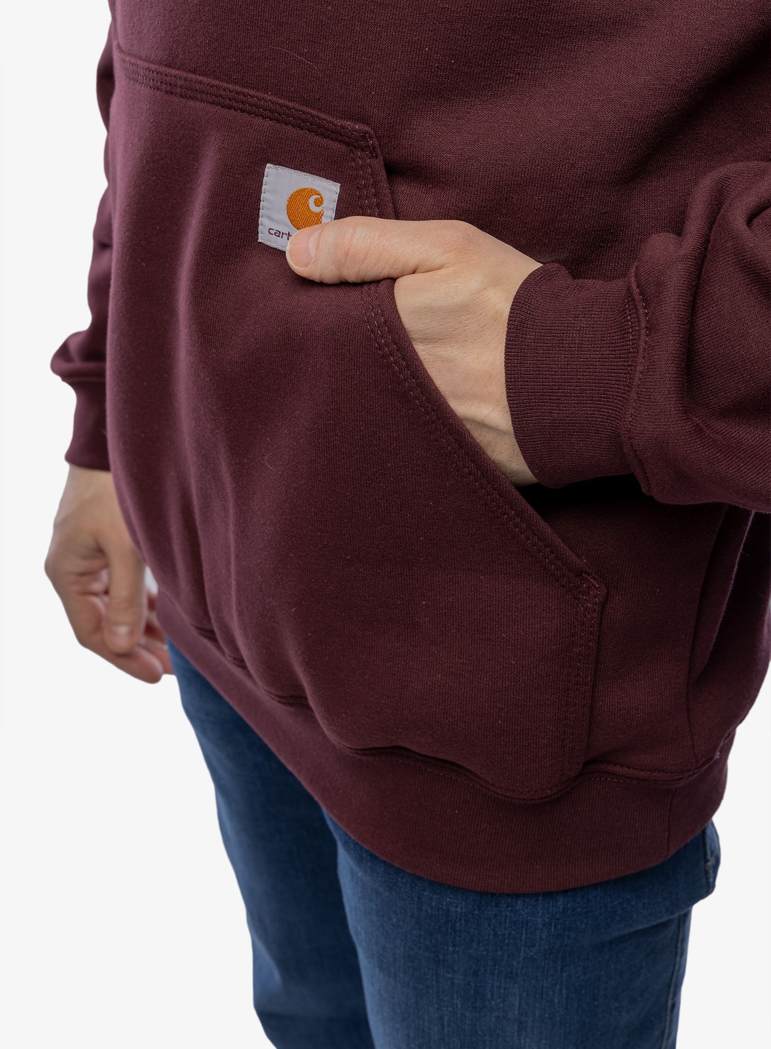Dukserica Carhartt Sleeve Logo Hooded Sweatshirt - port