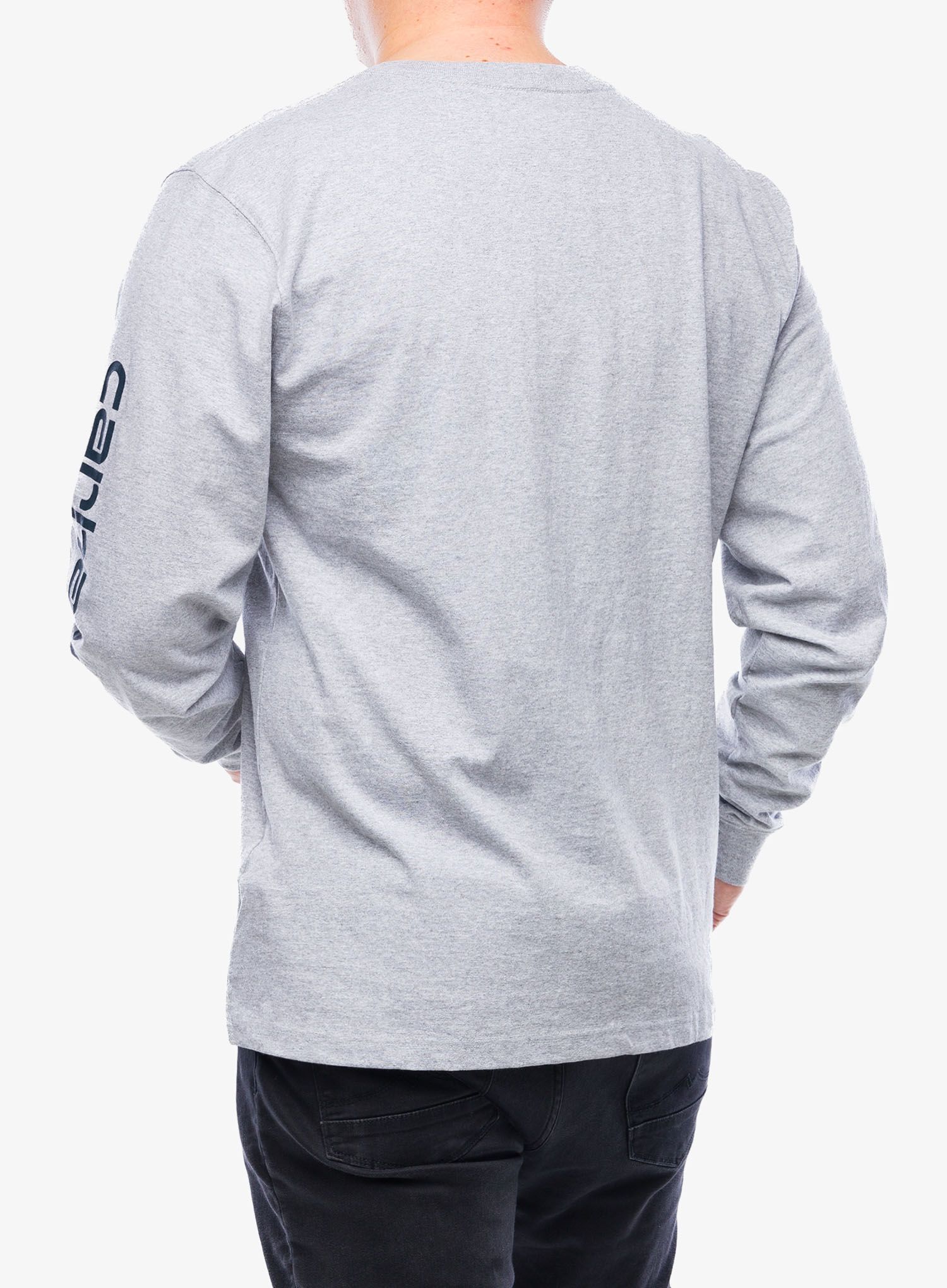 Majica dugih rukava Carhartt Sleeve Logo T-Shirt L/S - heather grey