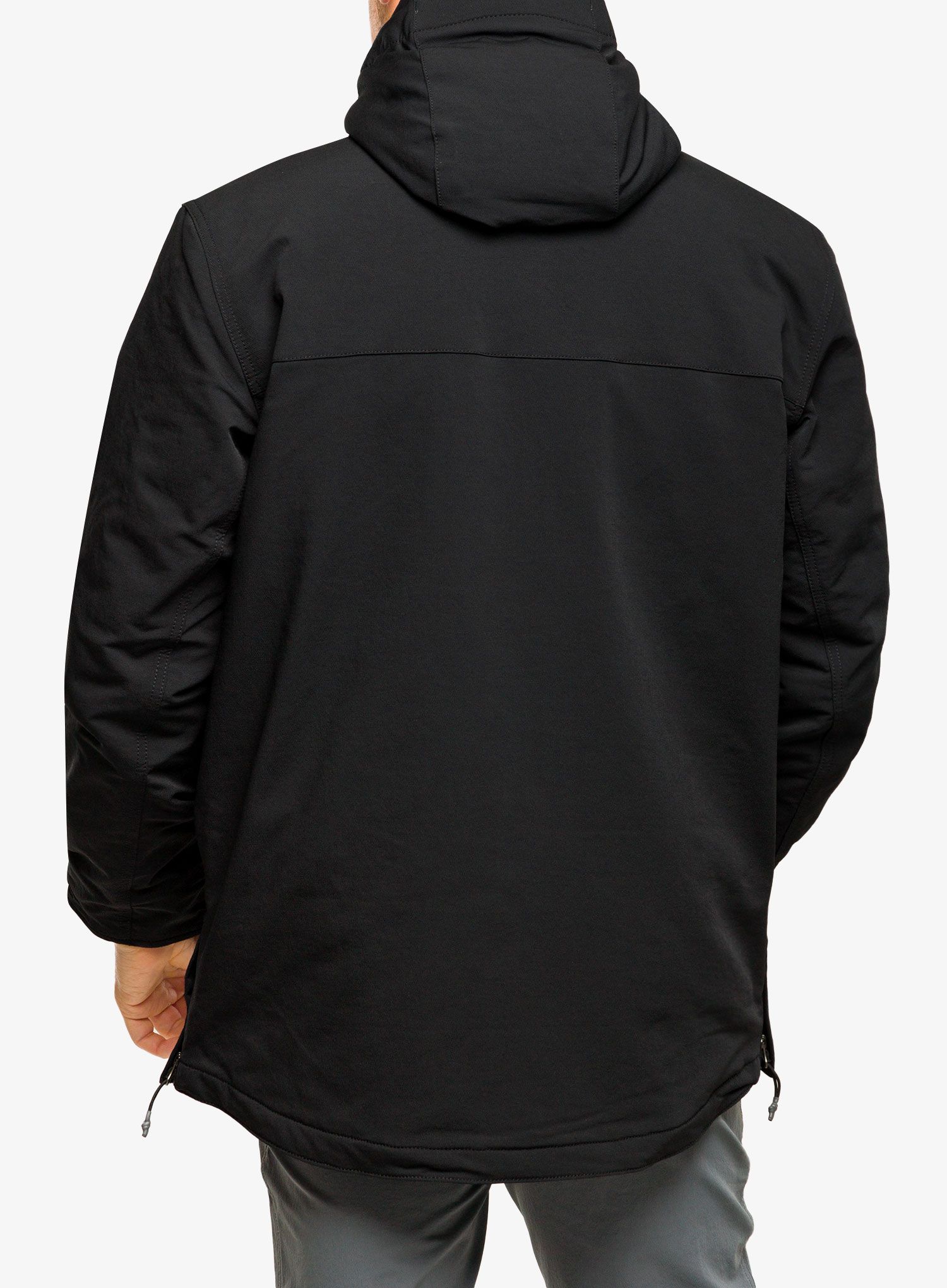 Jakna s postavom Carhartt Super Dux Bonded Chore Coat - black