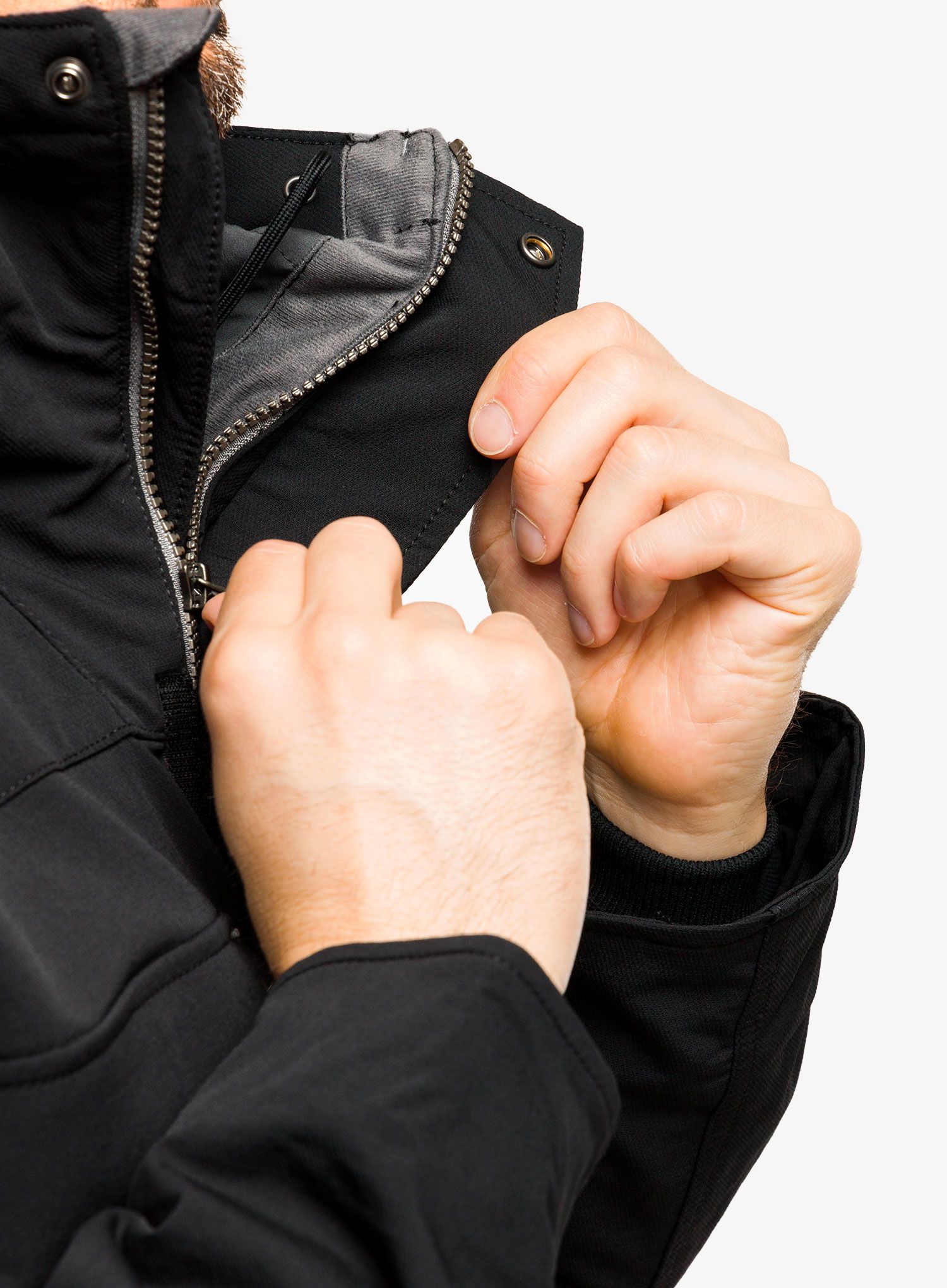 Jakna s postavom Carhartt Super Dux Bonded Chore Coat - black