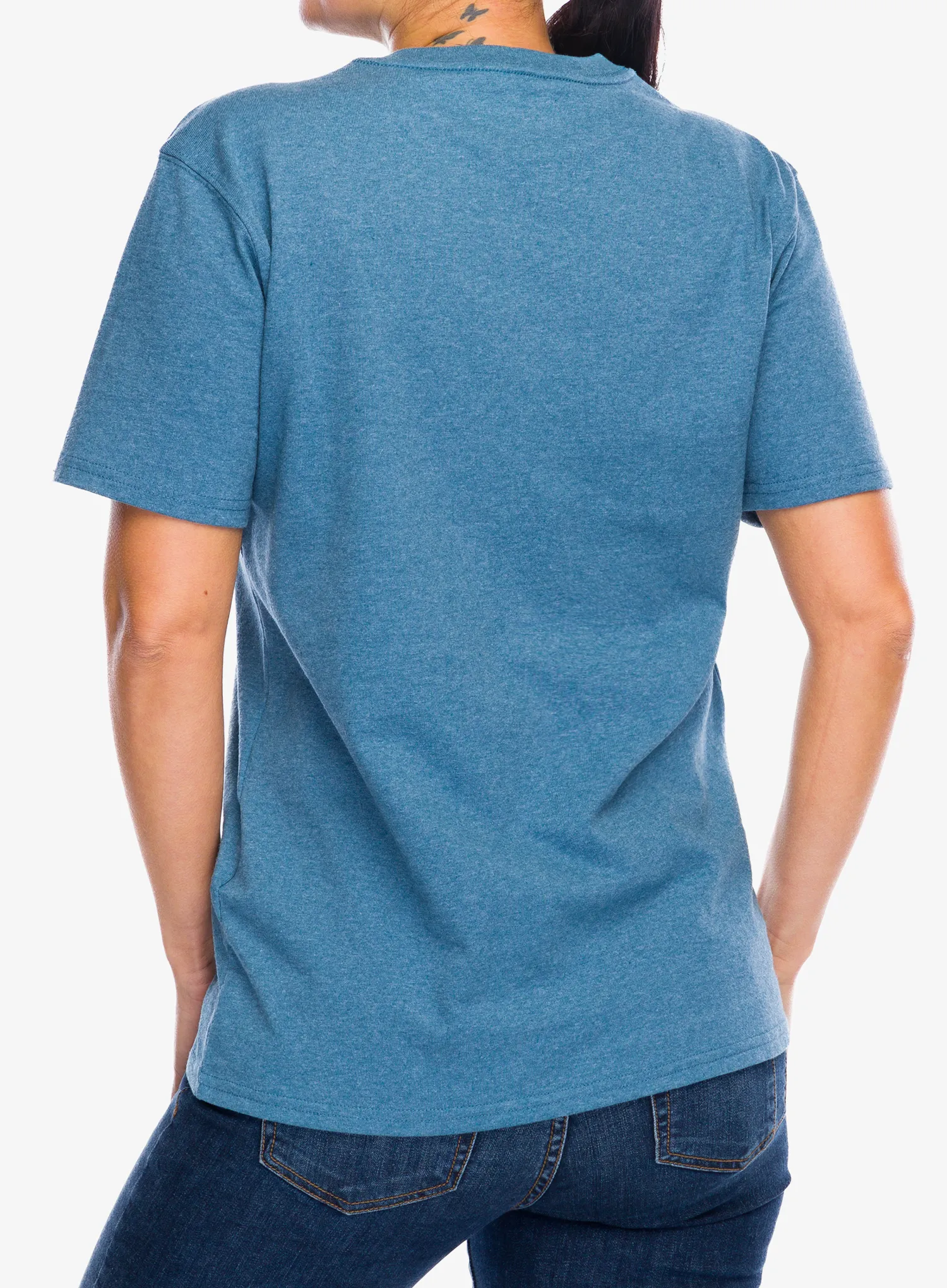 Ženska pamučna majica Carhartt Workwear Pocket S/S T-Shirt - thundercloud heather