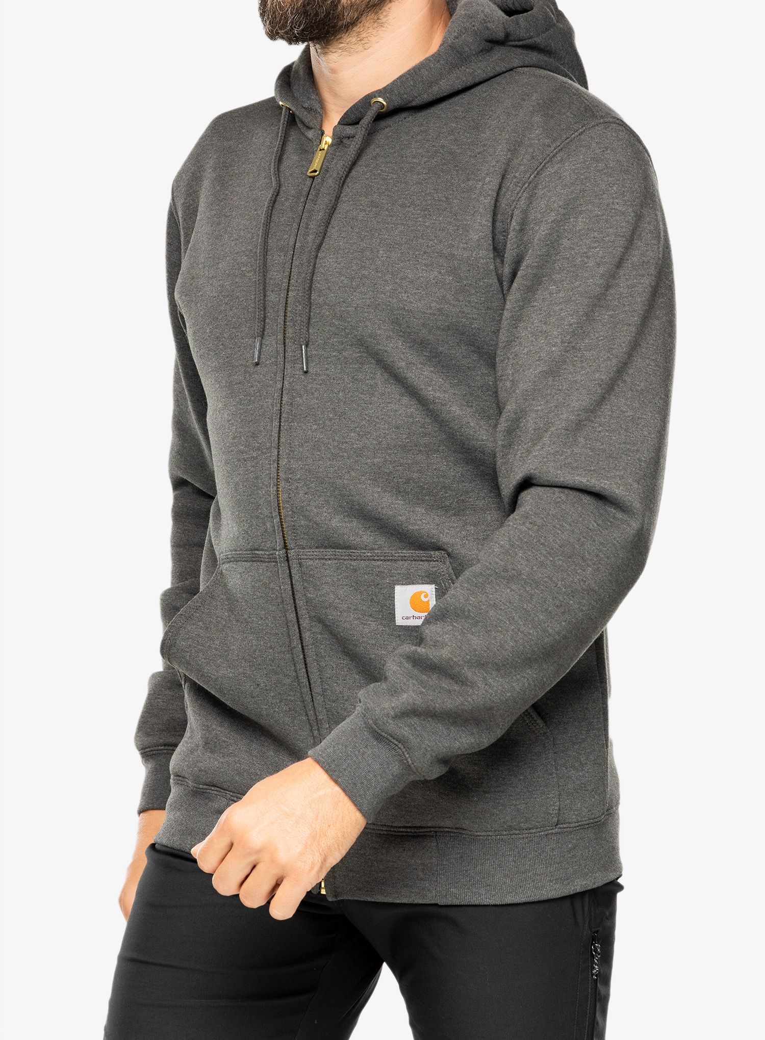 Dukserica na otkopčavanje Carhartt Zip Hooded Sweatshirt - carbon heather
