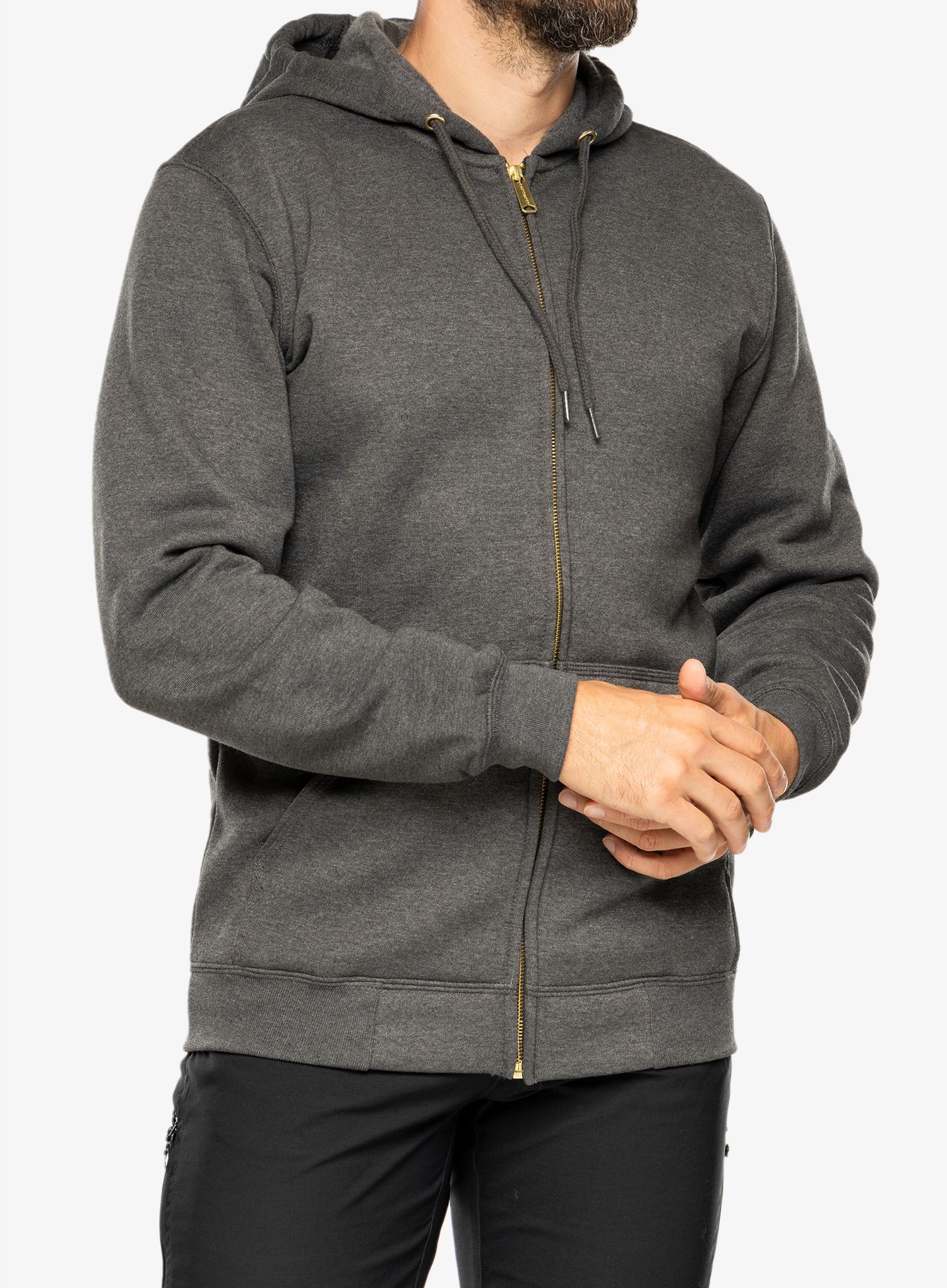Dukserica na otkopčavanje Carhartt Zip Hooded Sweatshirt - carbon heather