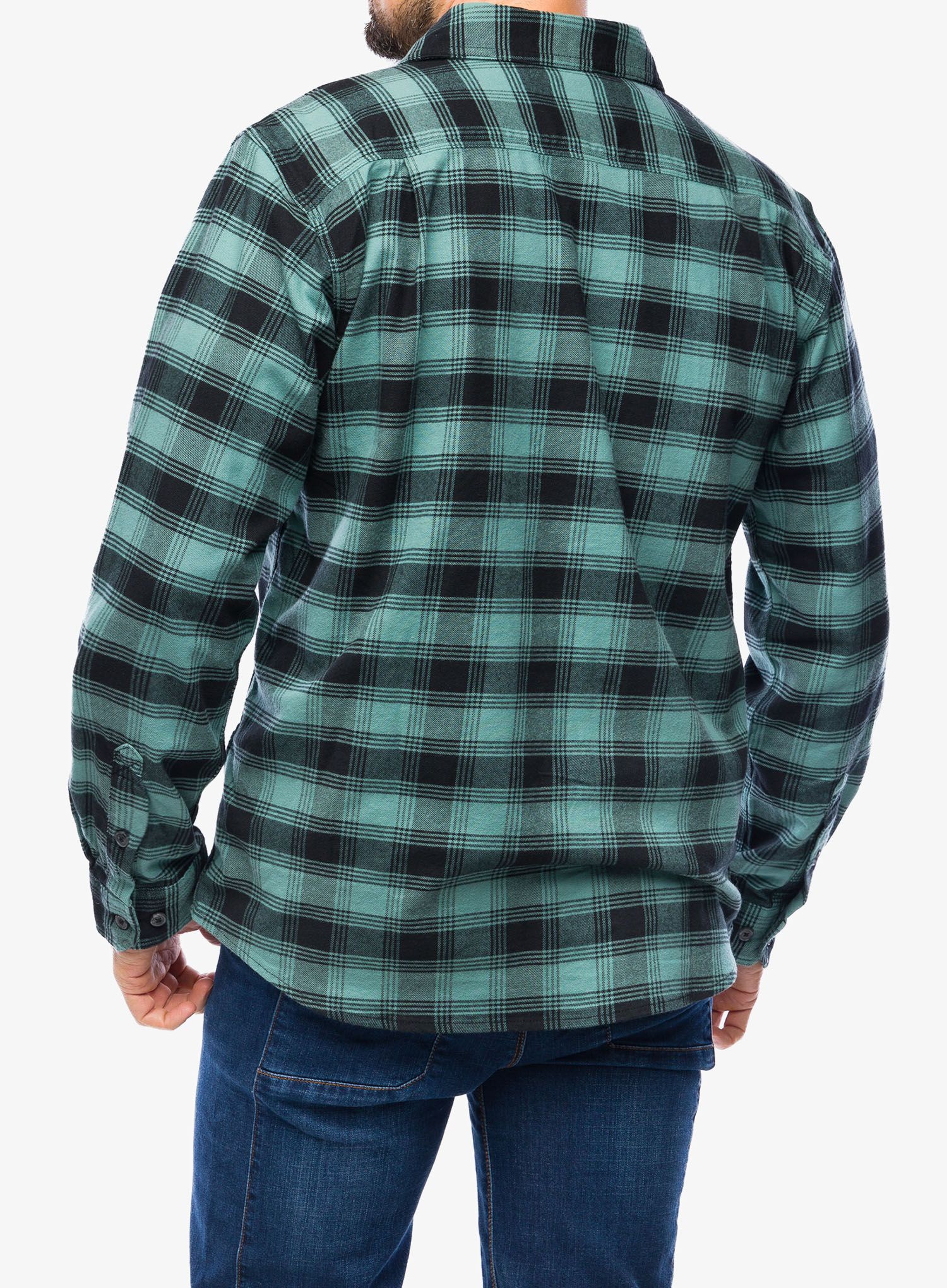 Planinarska košulja Cartartt Flannel L/S Plaid Shirt - sea pine