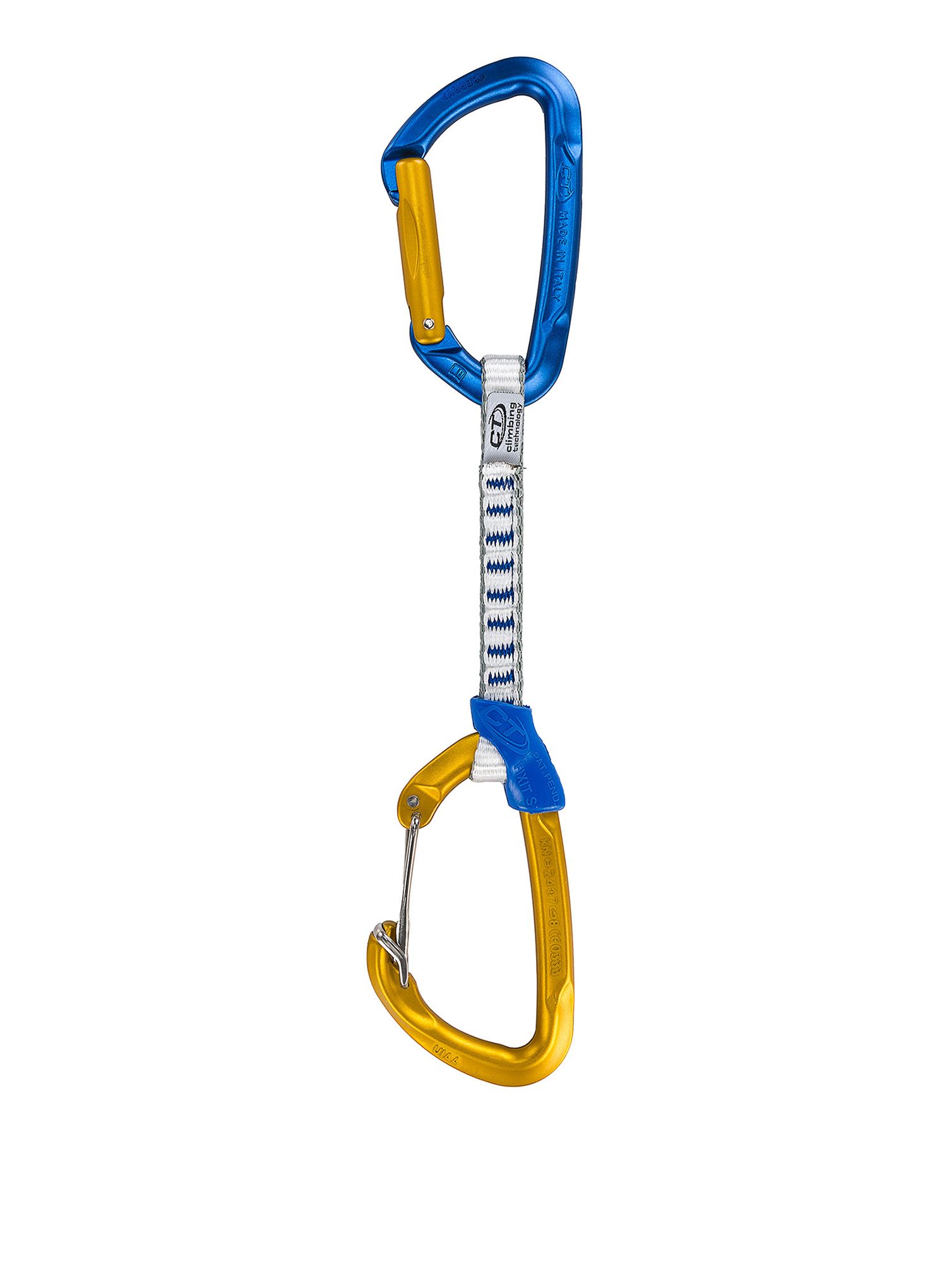 Penjački komplet Climbing Technology Berry Set DY 12 cm - blue/ocher