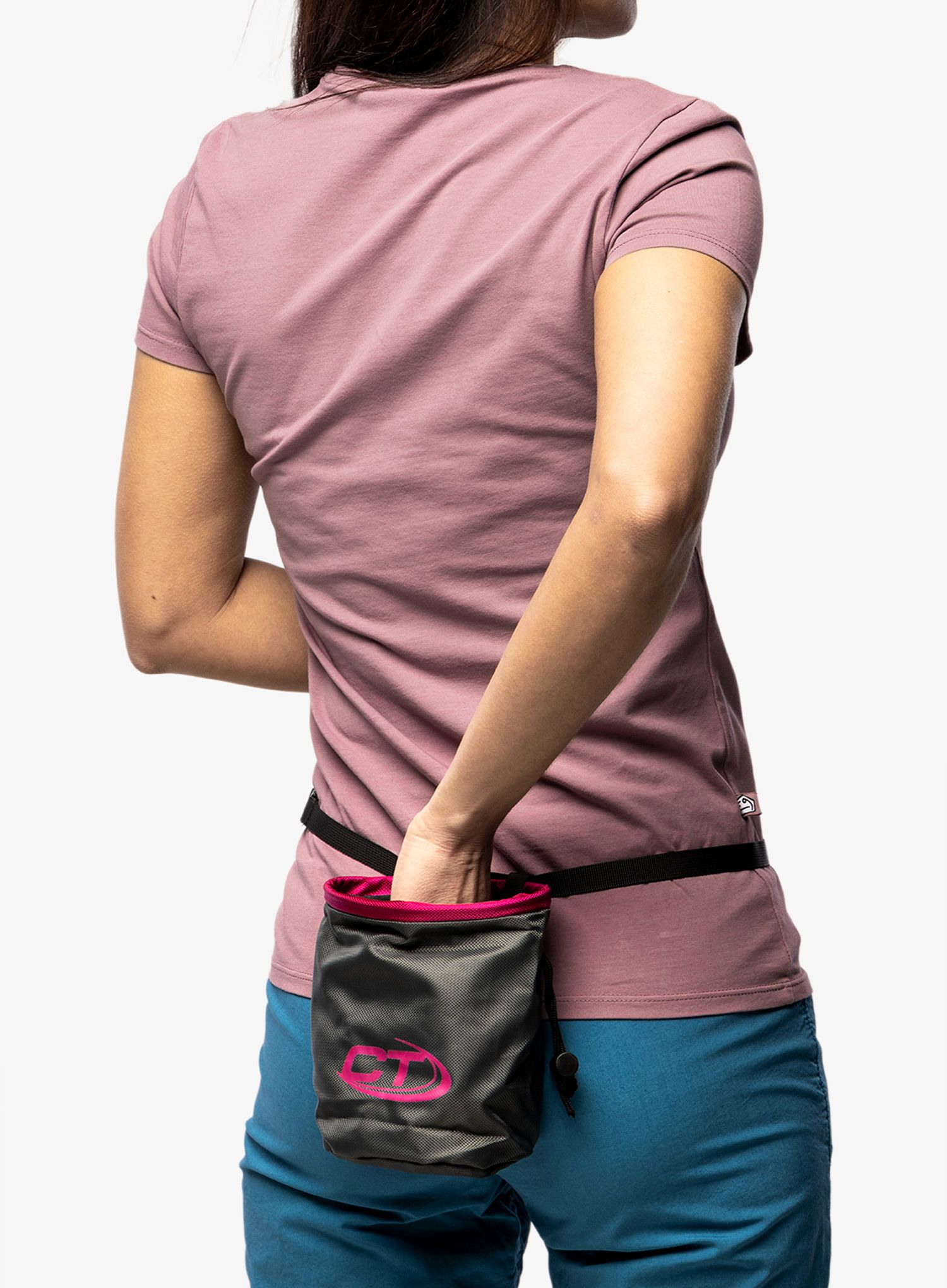 Vrećica za magnezij Climbing Technology/SKYLOTEC Cylinder - anthracite/cyclamen
