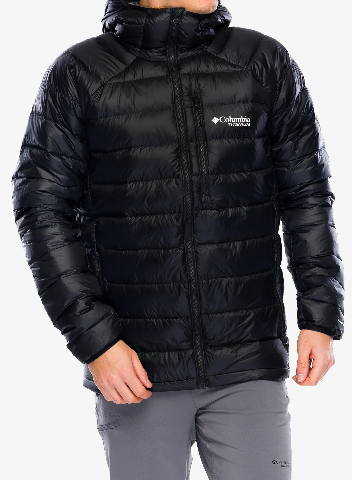 Pernata jakna Columbia Arctic Crest Down Hooded Jacket - black
