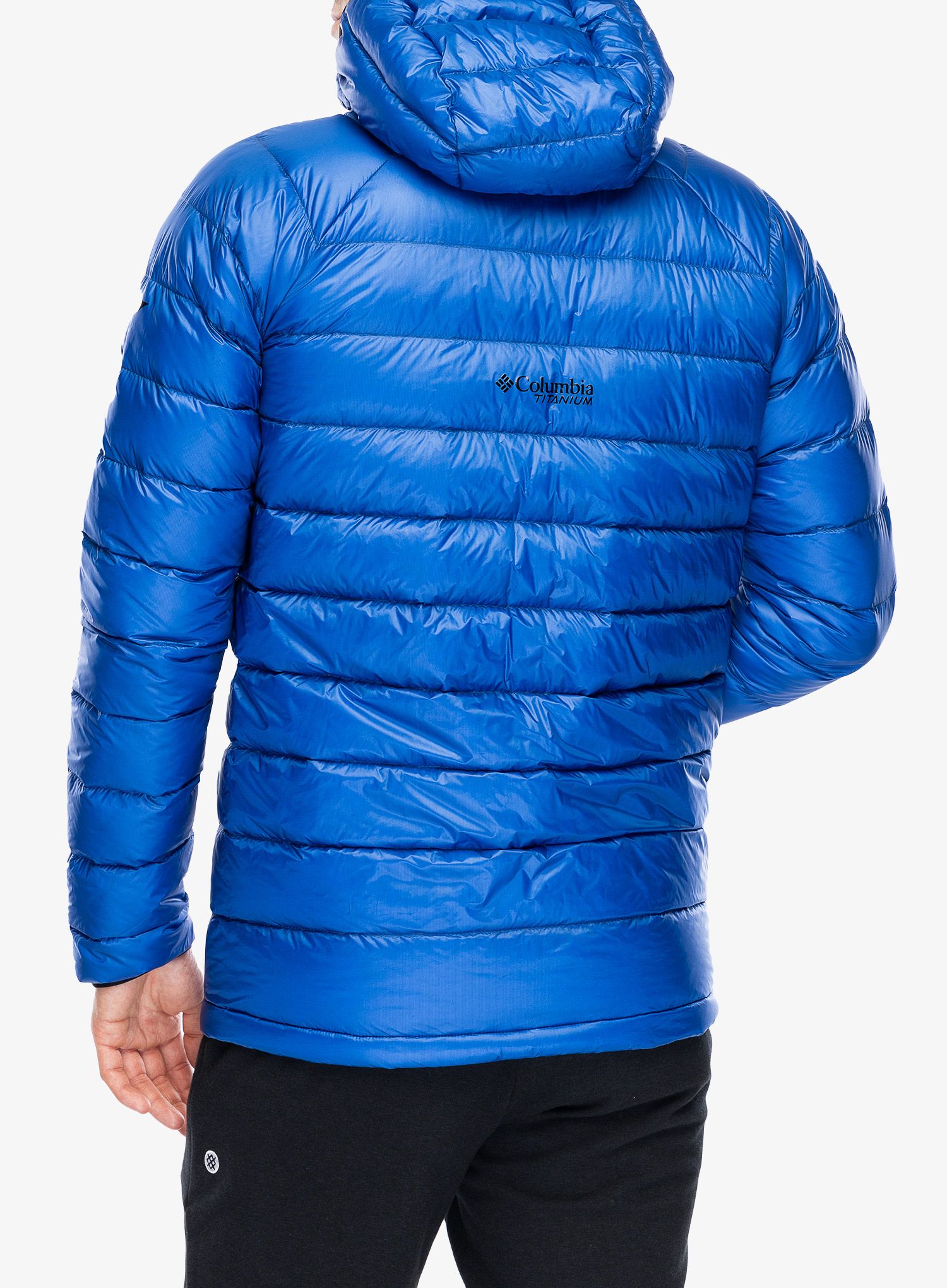 Pernata jakna Columbia Arctic Crest Down Hooded Jacket - mountain blue