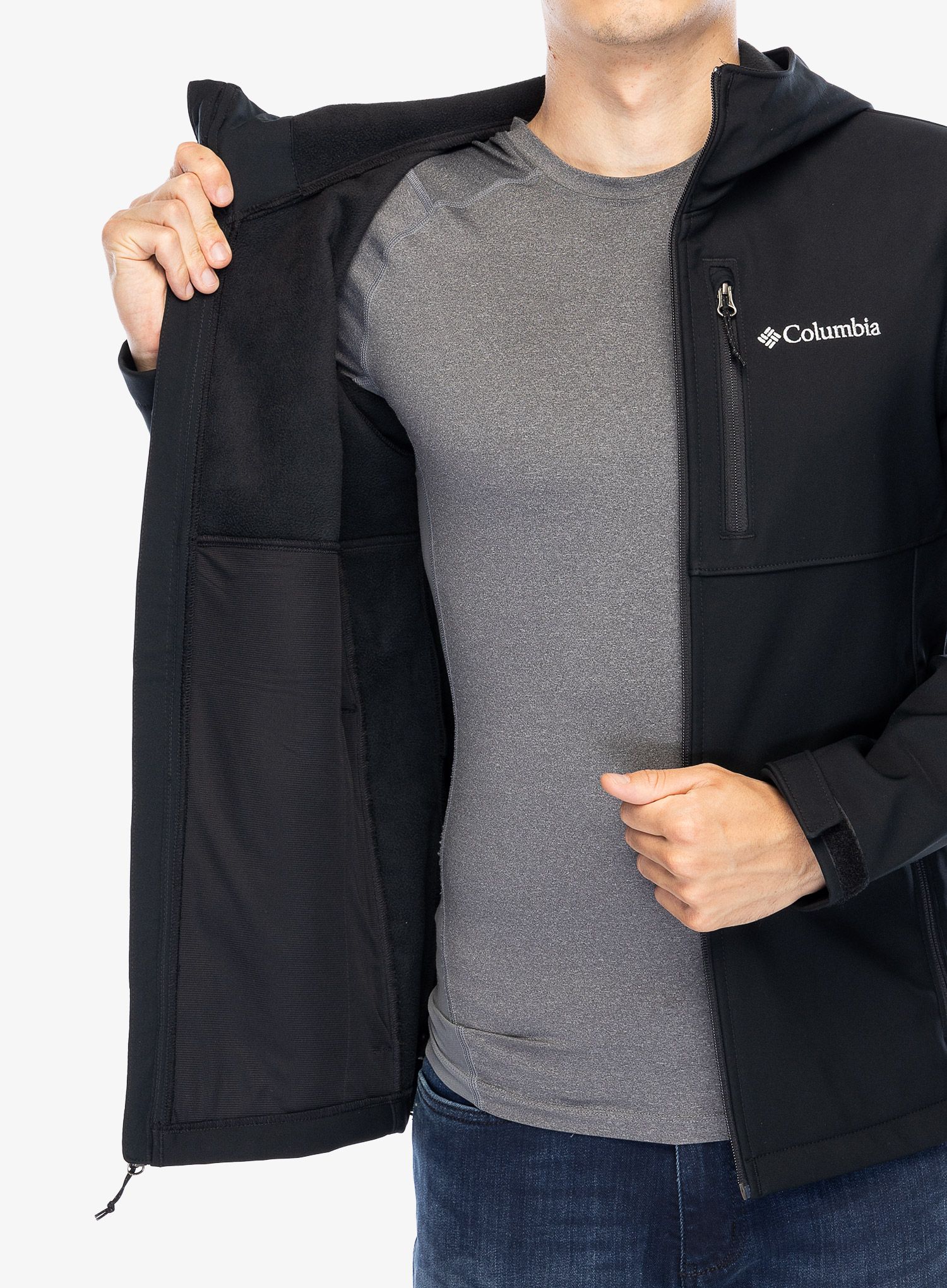 Softshell jakna Columbia Ascender II Hooded Softshell Jacket - black