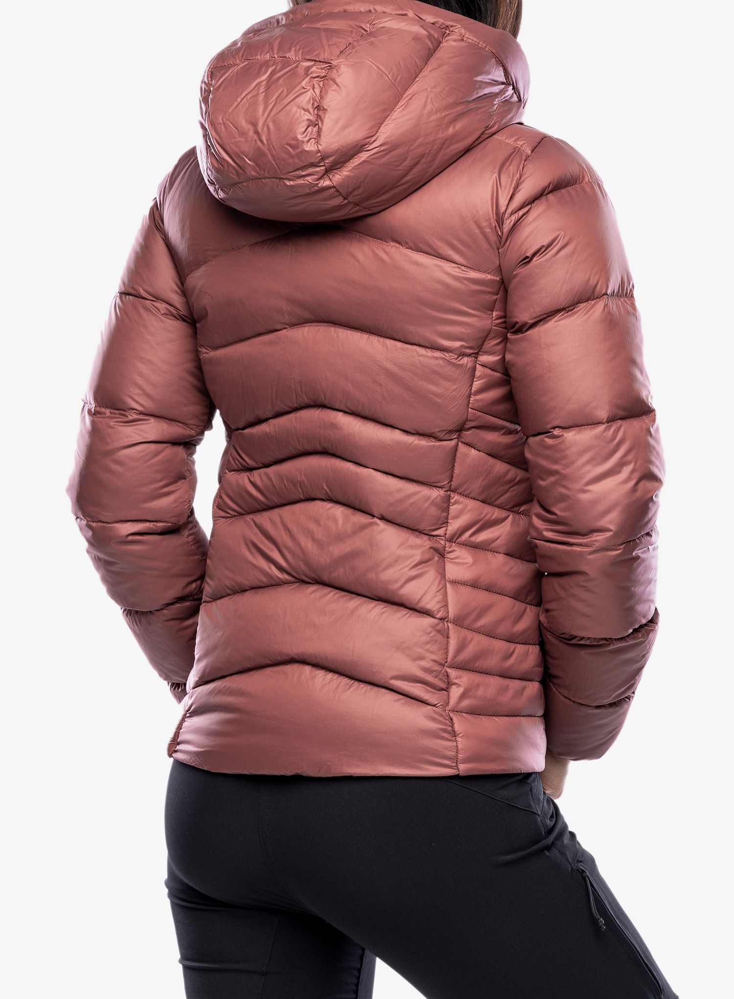 Ženska perjana jakna Columbia Autumn Park Down Hooded Jacket - beetroot