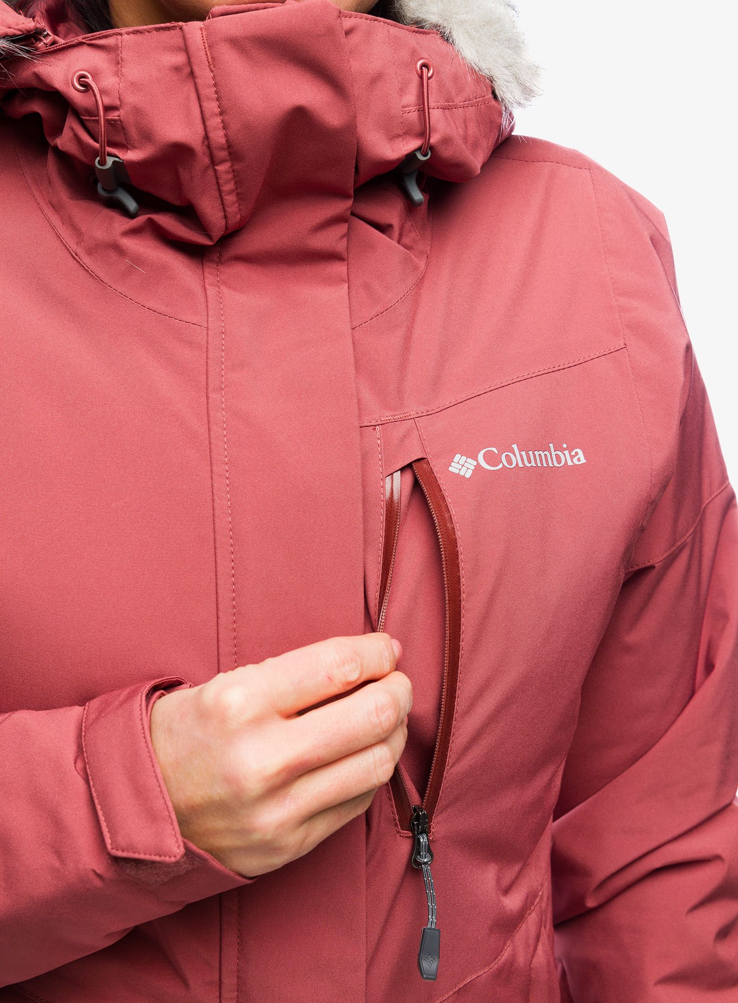 Ženska skijaška jakna Columbia Ava Alpine Insulated Jacket - beetroot