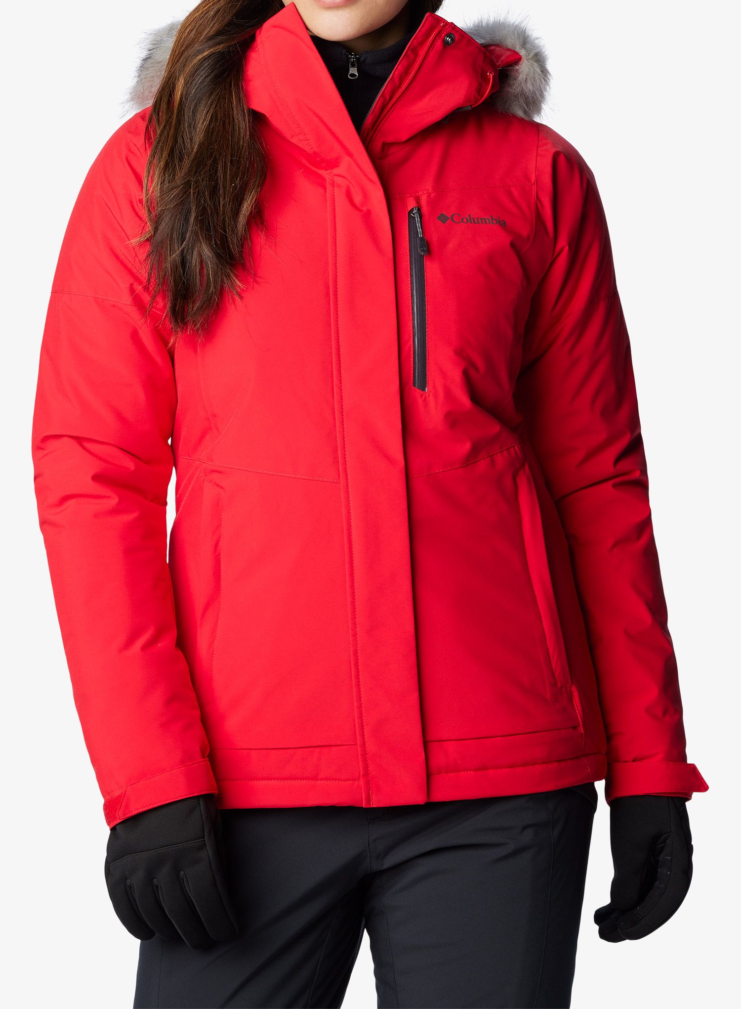 Jakna s postavom ženska Columbia Ava Alpine Insulated Jacket - red lily