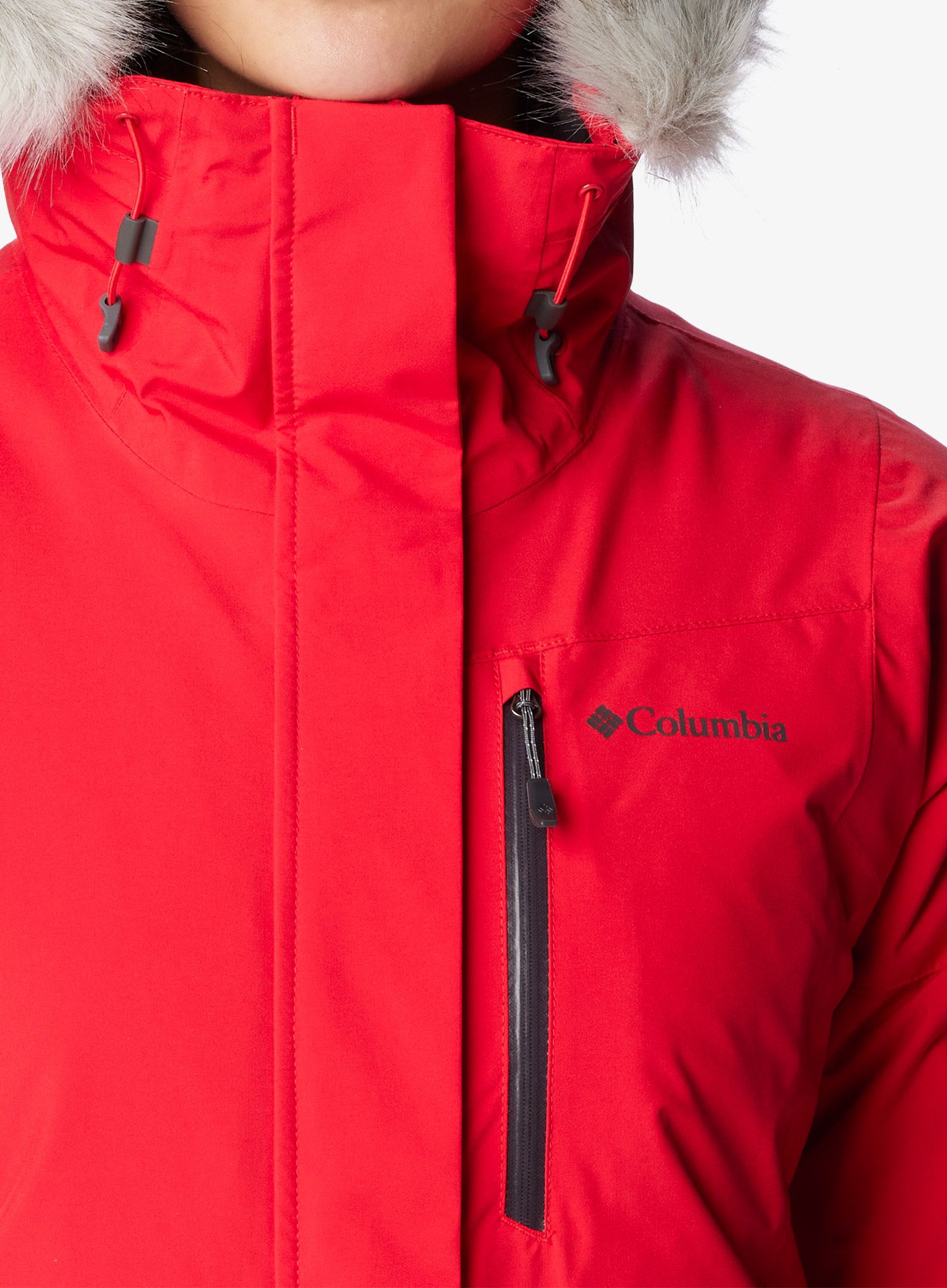 Jakna s postavom ženska Columbia Ava Alpine Insulated Jacket - red lily