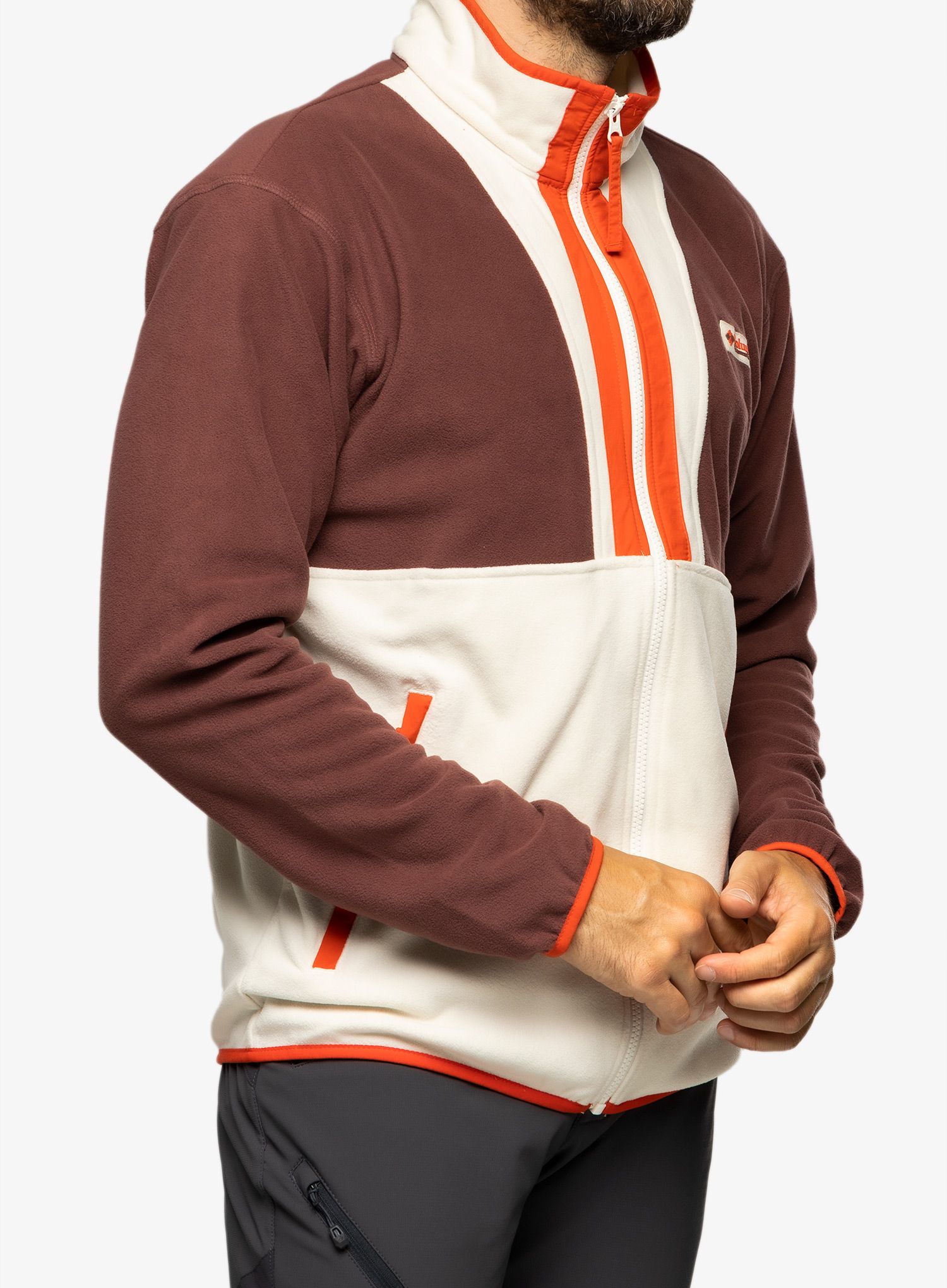 Dukserica na otkopčavanje Columbia Back Bowl™ Fleece Lightweight - light raisin/chalk/spicy