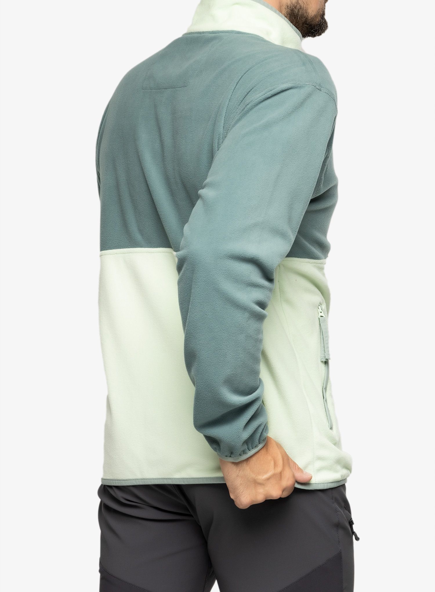 Dukserica od flisa Columbia Back Bowl™ Fleece Lightweight - metal/ice green/niagara