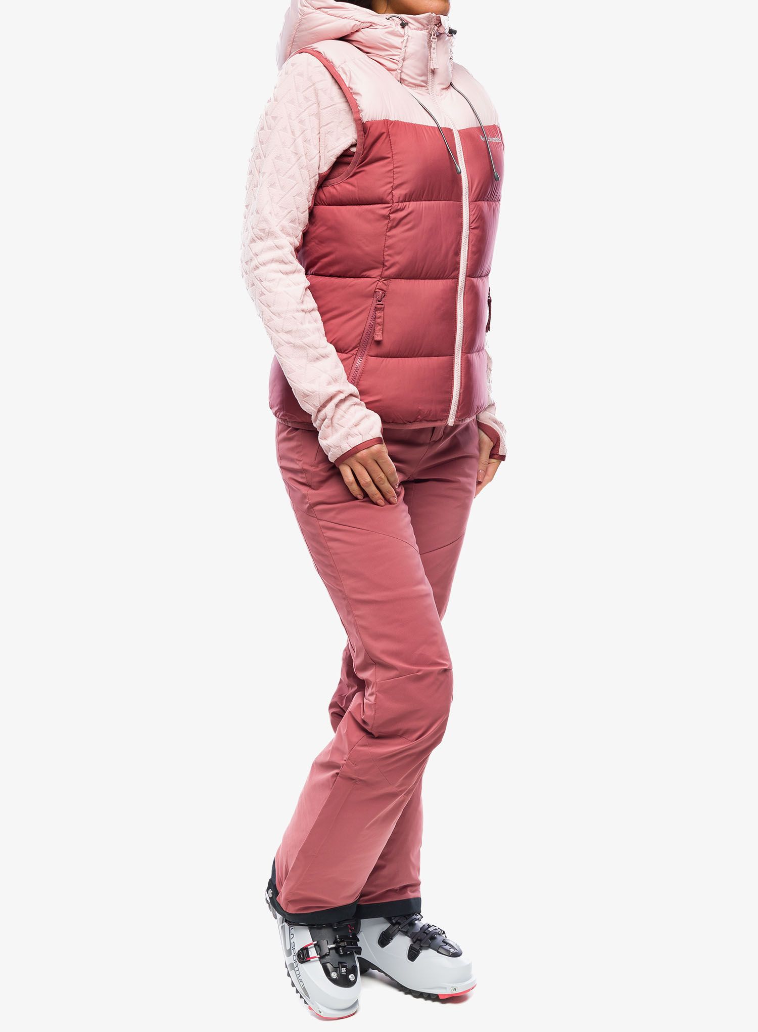 Ženske skijaške hlače Columbia Backslope III Insulated Pant - beetroot