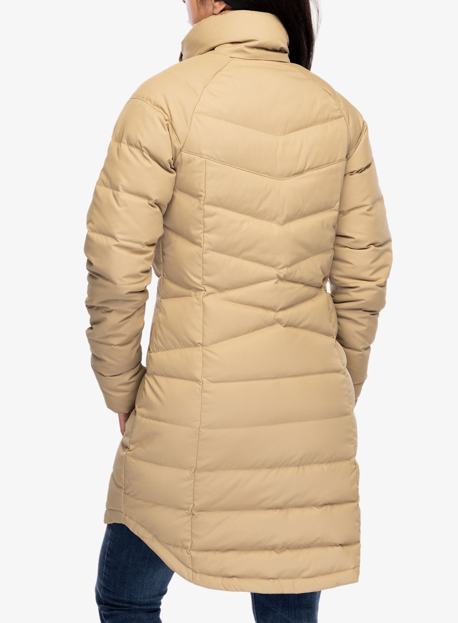 Ženski perjani kaput Columbia Belle Isle Mid Down Jacket - beach