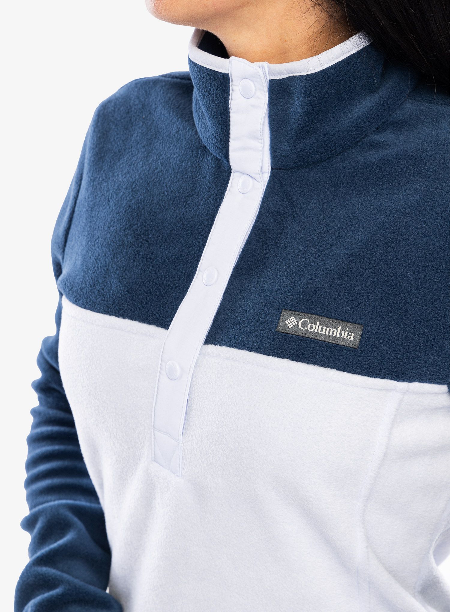 Ženska dukserica Columbia Benton Springs Half Snap Pull Over II - collegiate navy/snowdrift