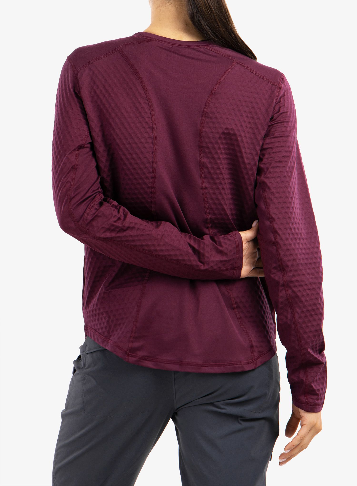 Ženska dukserica bez kapuljače Columbia Bliss Ascent LS - marionberry