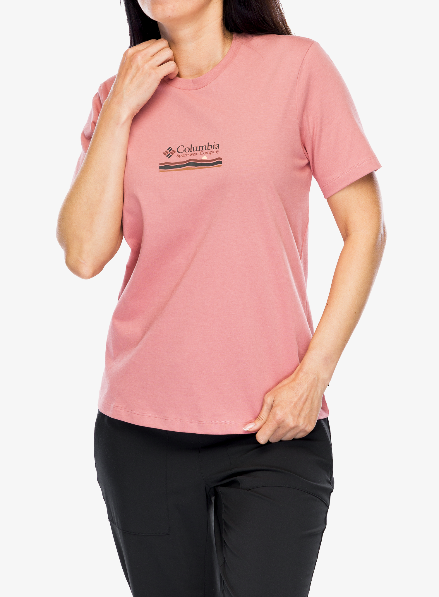 Ženska pamučna majica Columbia Boundless Beauty S/S Tee - pink agave/heritage
