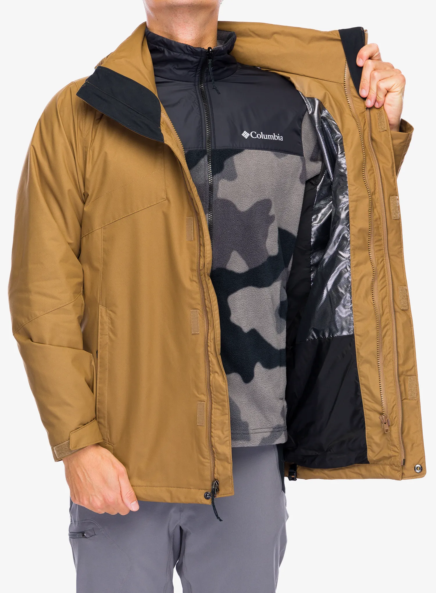 Jakna 3u1 Columbia Bugaboo III Fleece Interchange Jacket - delta