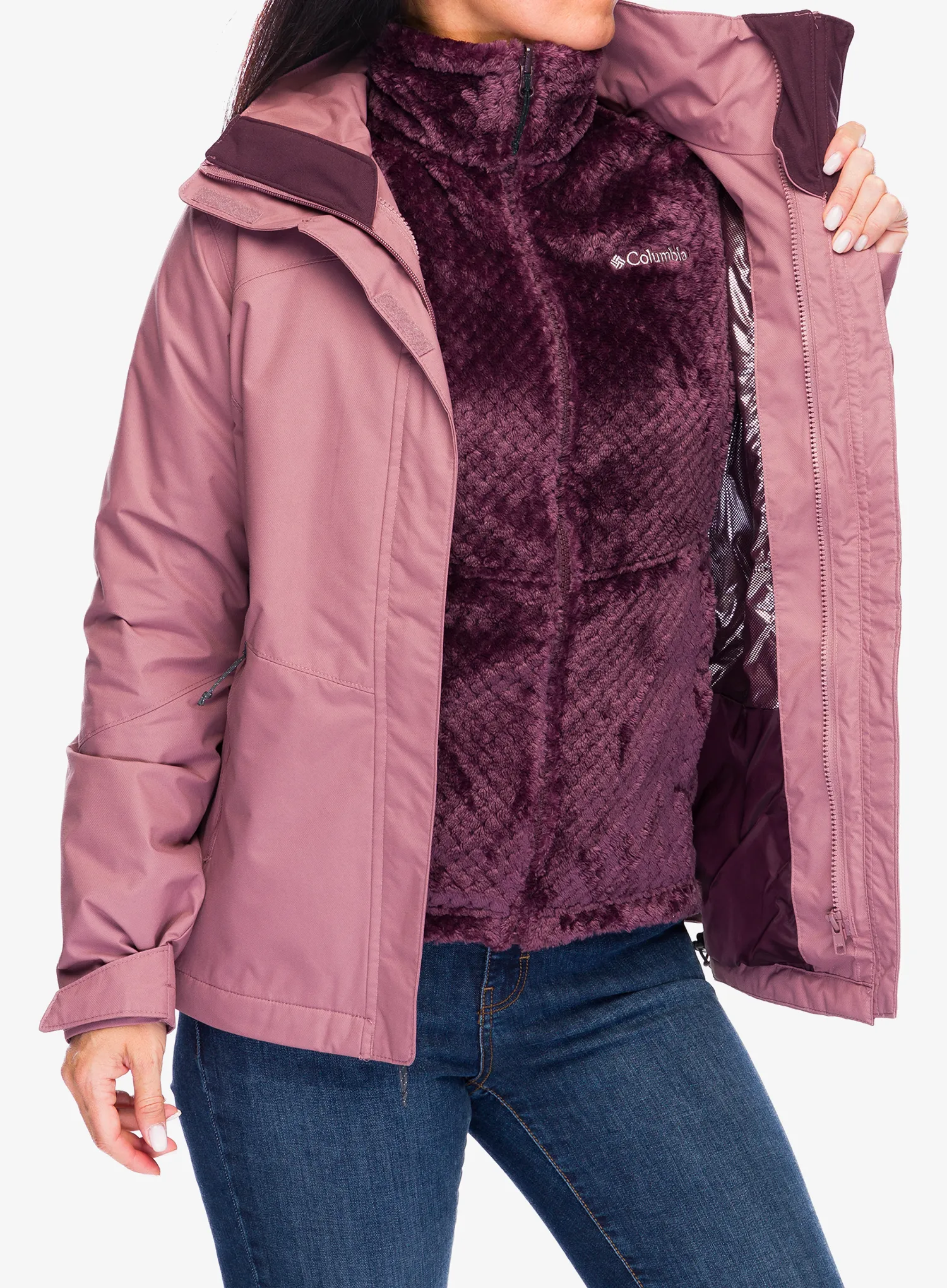 Ženska jakna 3u1 Columbia Bugaboo III Fleece Interchange Jacket - fig