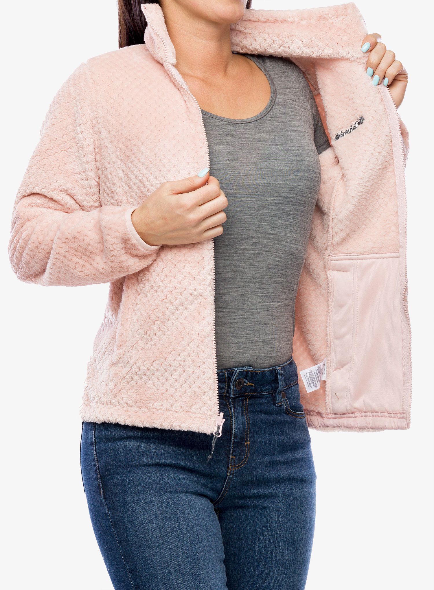 Ženska jakna 3u1 Columbia Bugaboo II Fleece Interchange Jacket - beetroot/dusty pink