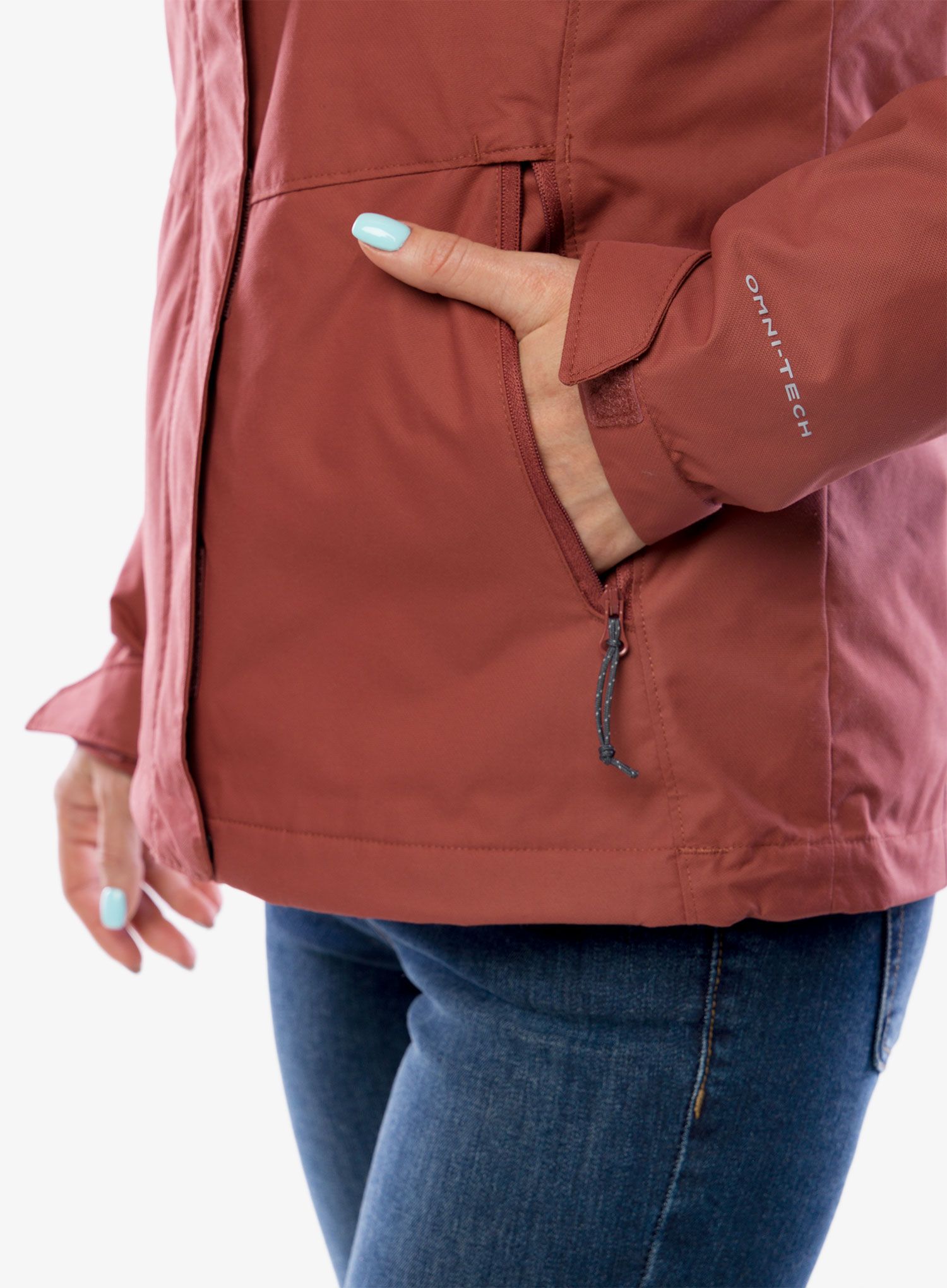 Ženska jakna 3u1 Columbia Bugaboo II Fleece Interchange Jacket - beetroot/dusty pink