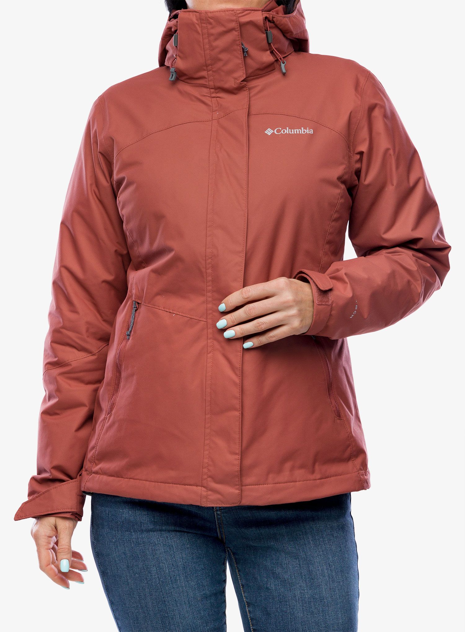 Ženska jakna 3u1 Columbia Bugaboo II Fleece Interchange Jacket - beetroot/dusty pink