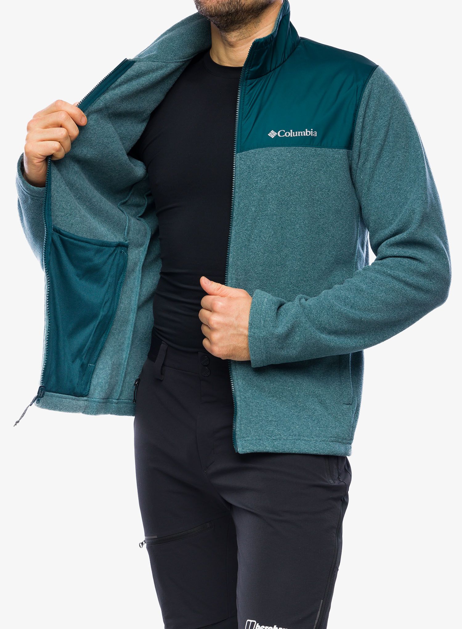 Jakna 3u1 Columbia Bugaboo II Fleece Interchange Jacket - niagara/metal night wave htr